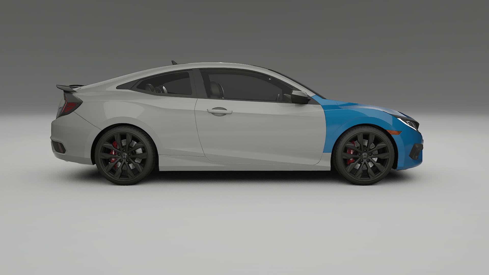 Honda Civic coupe prefacelift PPF Fólie | CrystalGuard Transparentní TPU PPF Přední Ochranný Kit