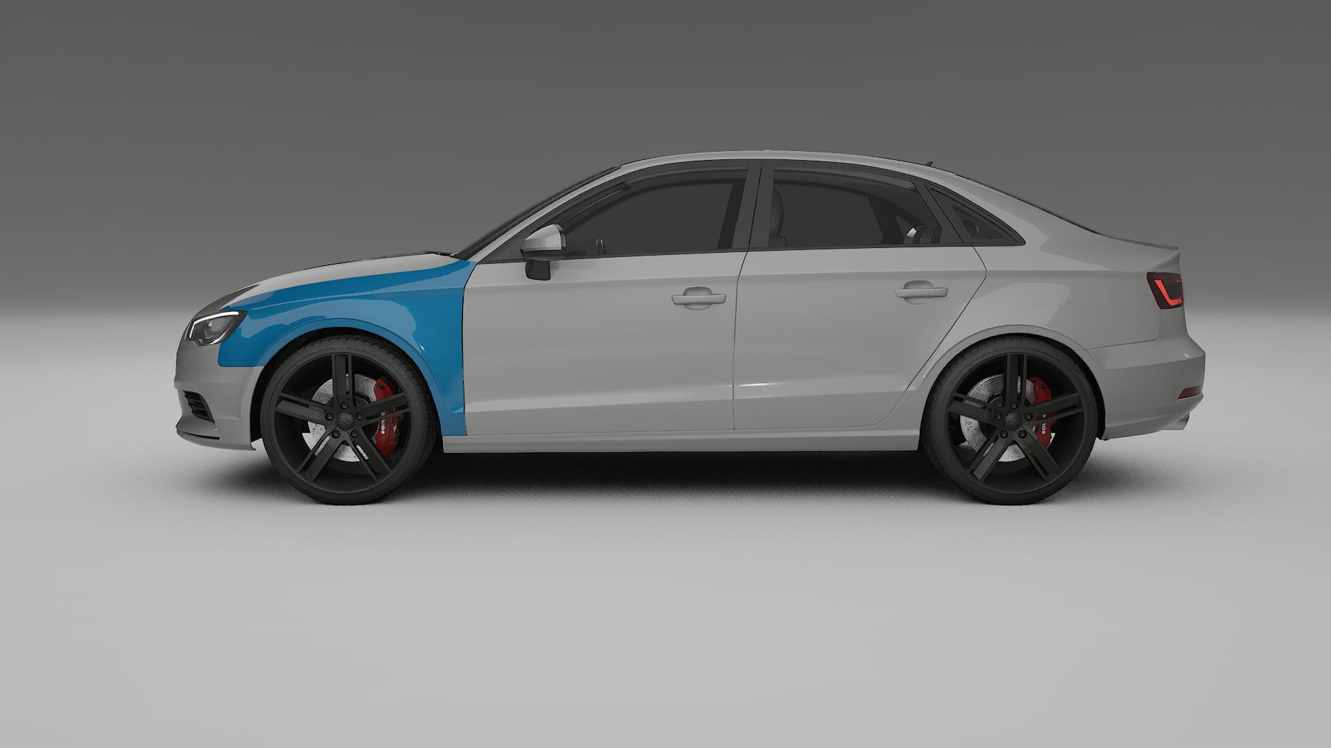 Audi A3 8V sedan prefacelift PPF Fólie | CrystalGuard Transparentní TPU PPF Kompletní Pre-cut Kit
