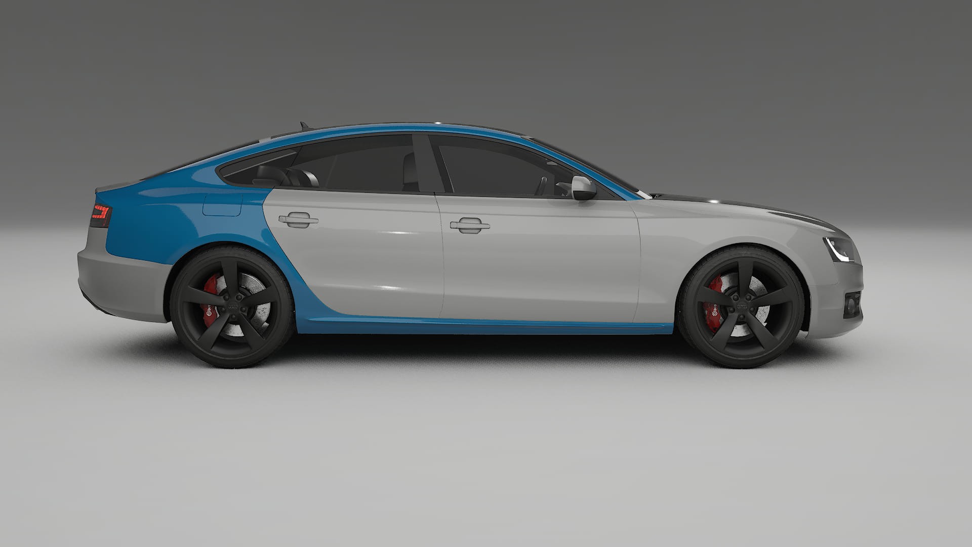 Audi A5 8T Sportback prefacelift PPF Fólie | CrystalGuard Transparentní TPU PPF Kompletní Pre-cut Kit