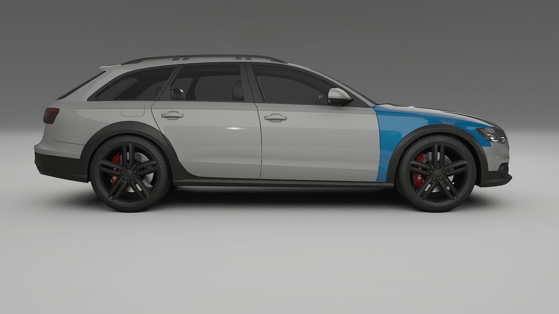 Audi A6 Allroad C7 prefacelift PPF Fólie | CrystalGuard Transparentní TPU PPF Kompletní Pre-cut Kit