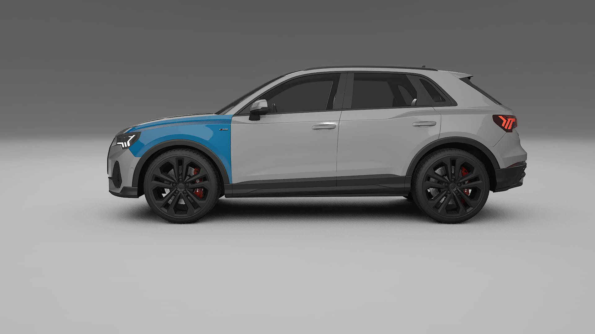 Audi Q3 S-Line F3 PPF Fólie | CrystalGuard Transparentní TPU PPF Kompletní Pre-cut Kit