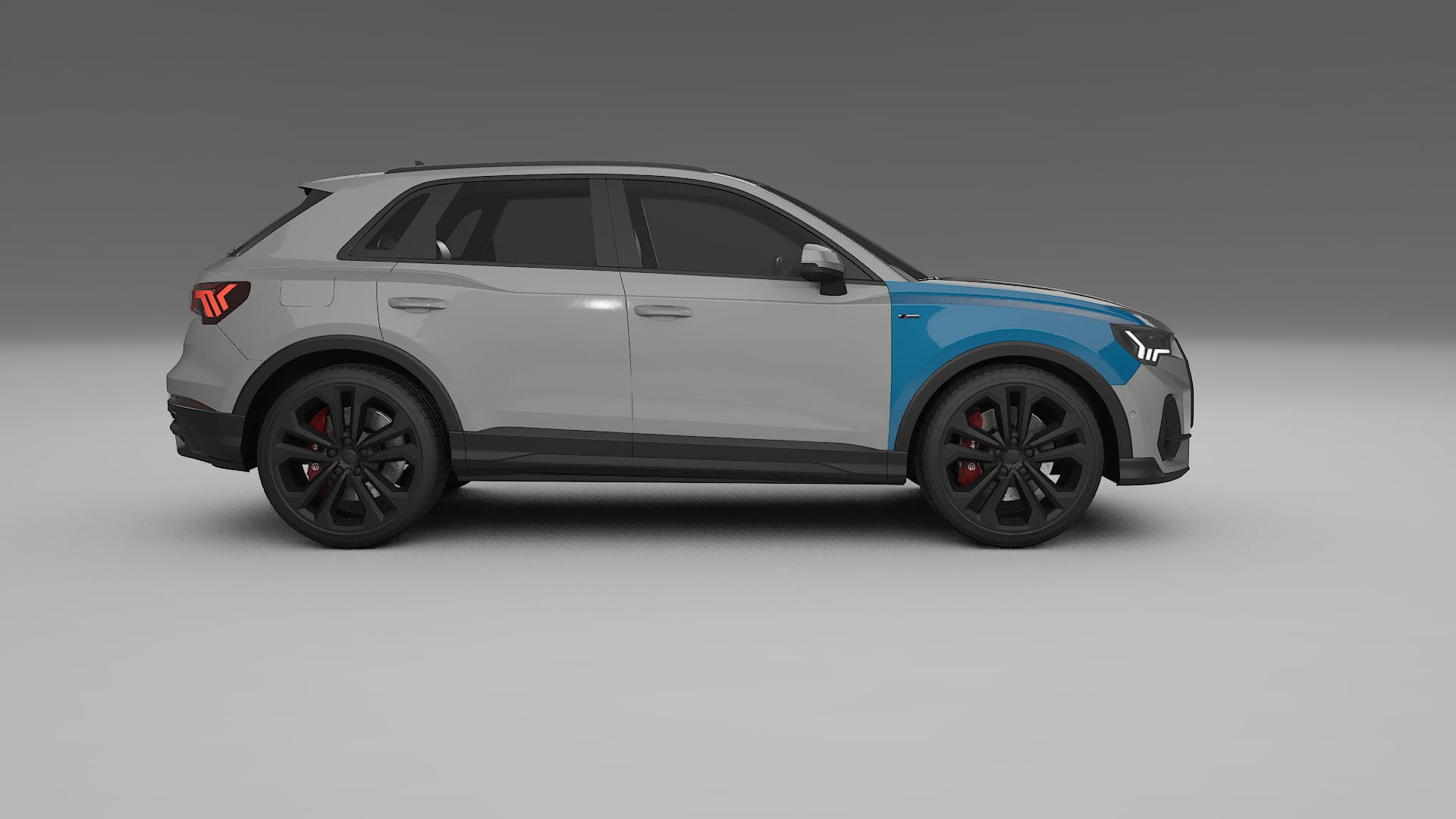Audi Q3 S-Line F3 PPF Fólie | CrystalGuard Transparentní TPU PPF Kompletní Pre-cut Kit