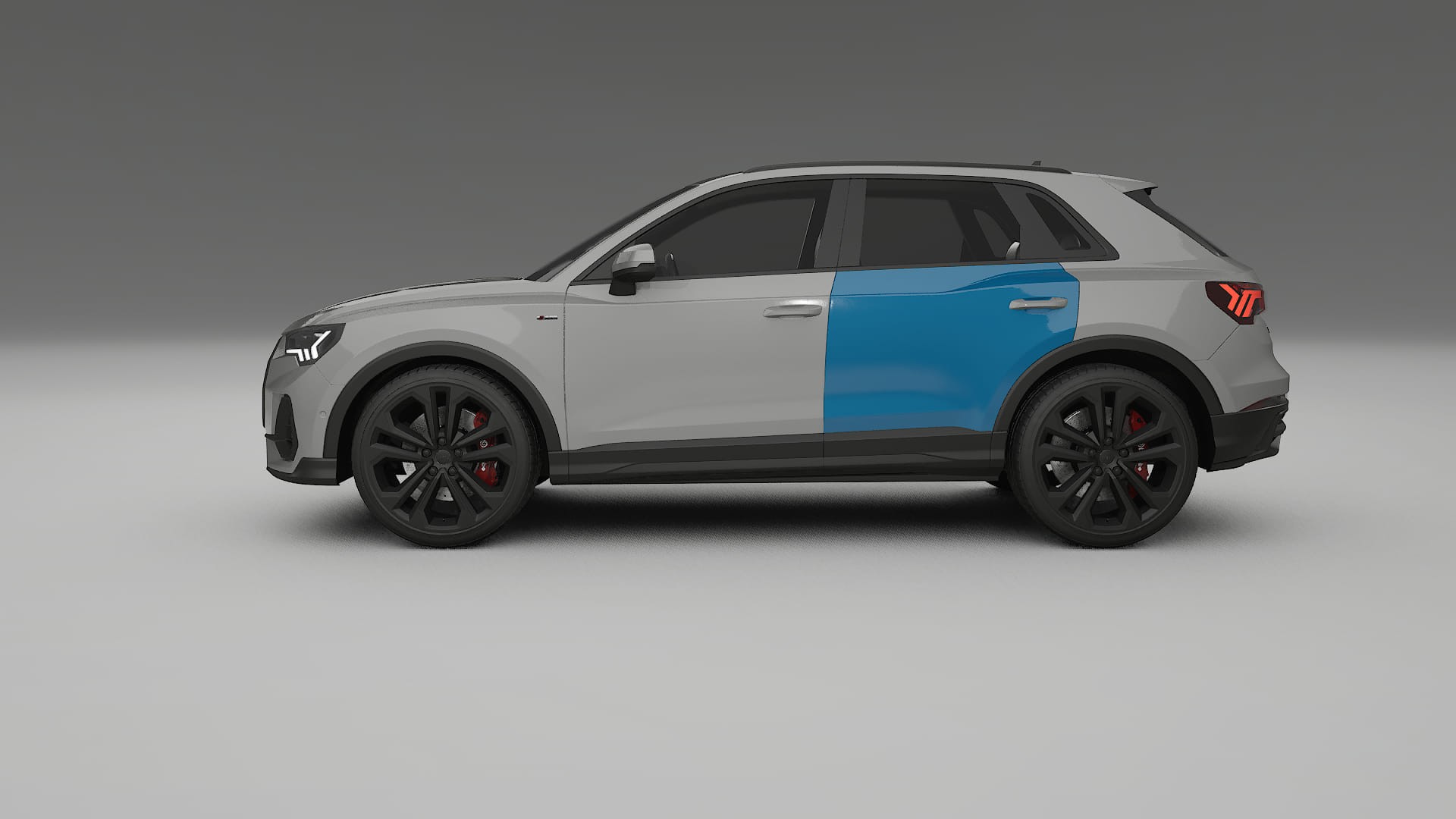 Audi Q3 S-Line F3 PPF Fólie | CrystalGuard Transparentní TPU PPF Kompletní Pre-cut Kit