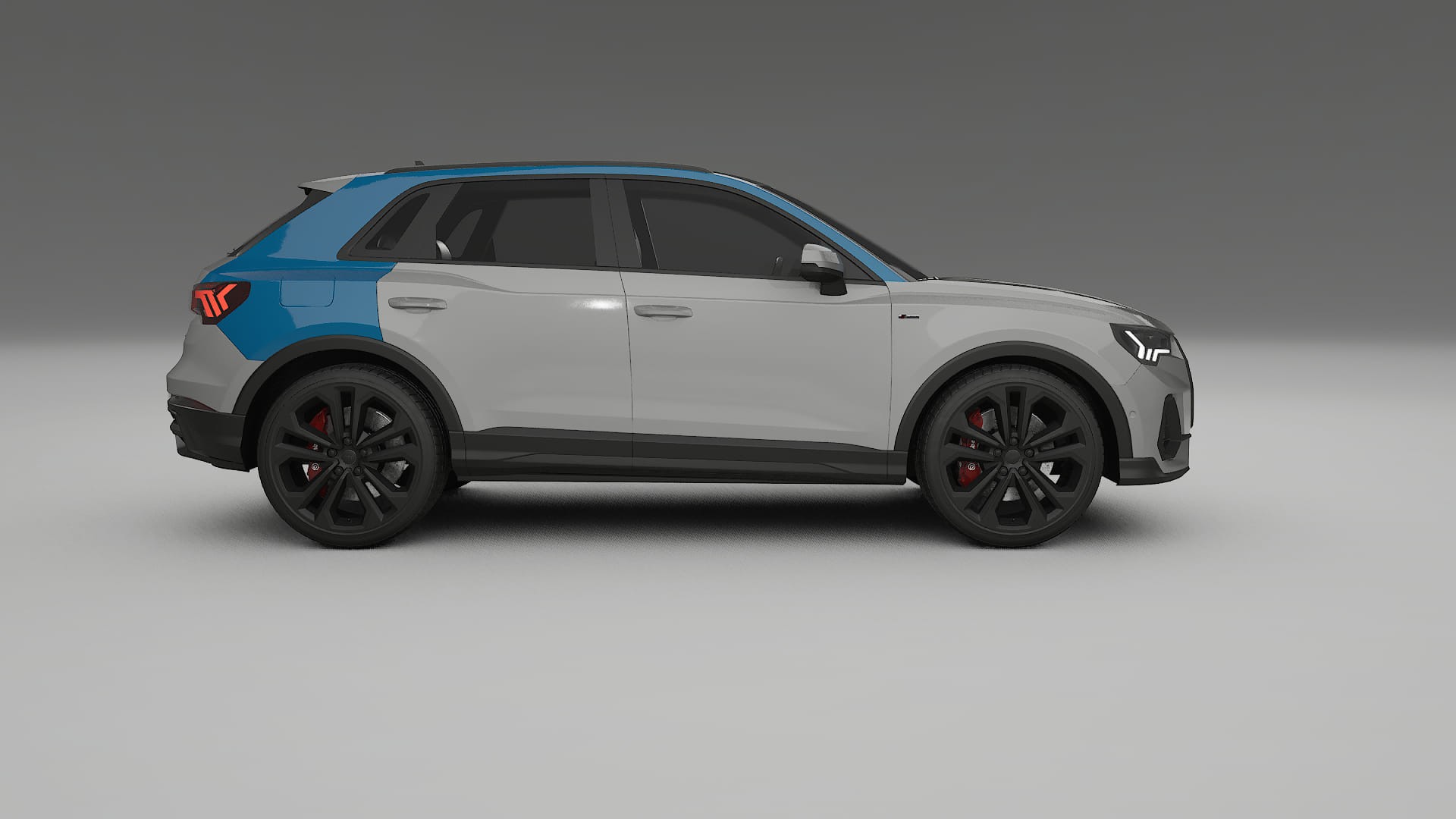 Audi Q3 S-Line F3 PPF Fólie | CrystalGuard Transparentní TPU PPF Kompletní Pre-cut Kit
