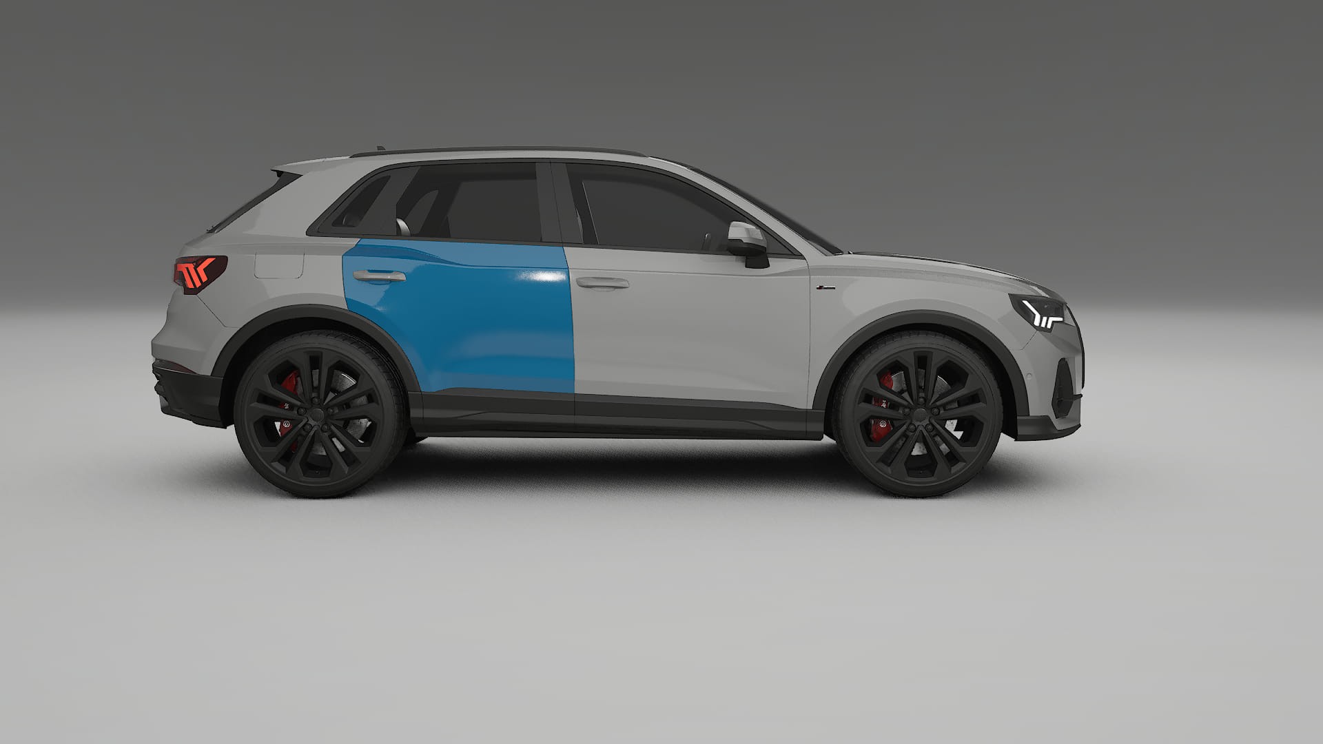 Audi Q3 S-Line F3 PPF Fólie | CrystalGuard Transparentní TPU PPF Kompletní Pre-cut Kit