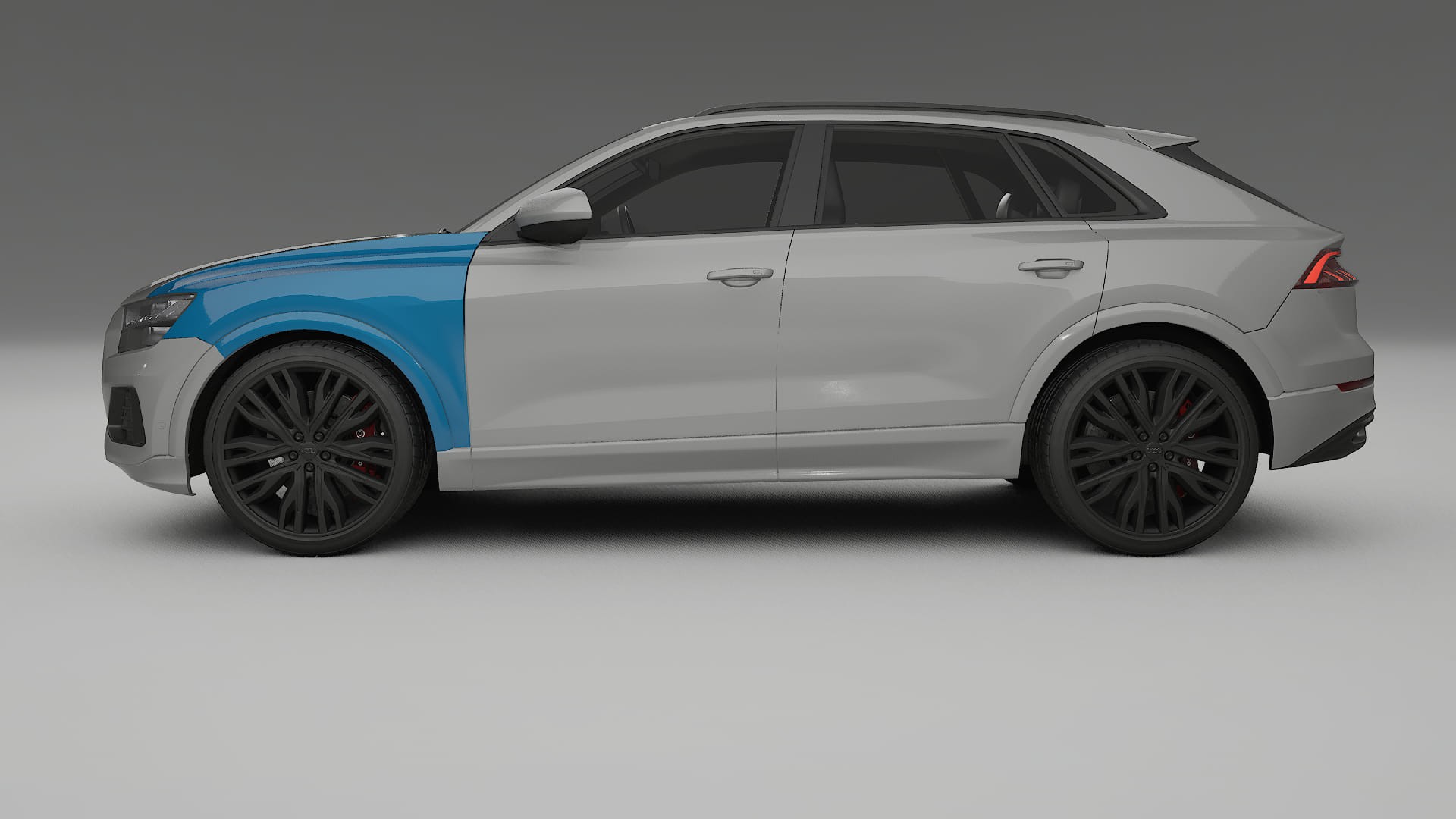 Audi Q8 F1 prefacelift PPF Fólie | CrystalGuard Transparentní TPU PPF Kompletní Pre-cut Kit