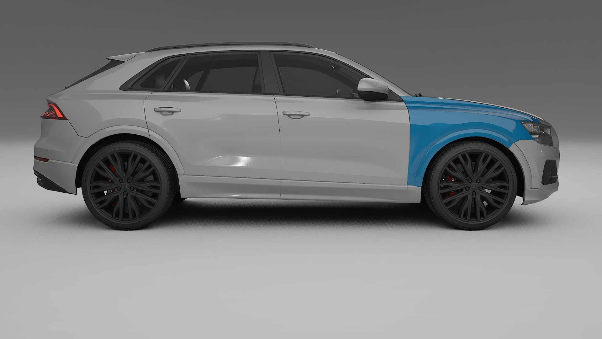 Audi Q8 F1 prefacelift PPF Fólie | CrystalGuard Transparentní TPU PPF Kompletní Pre-cut Kit
