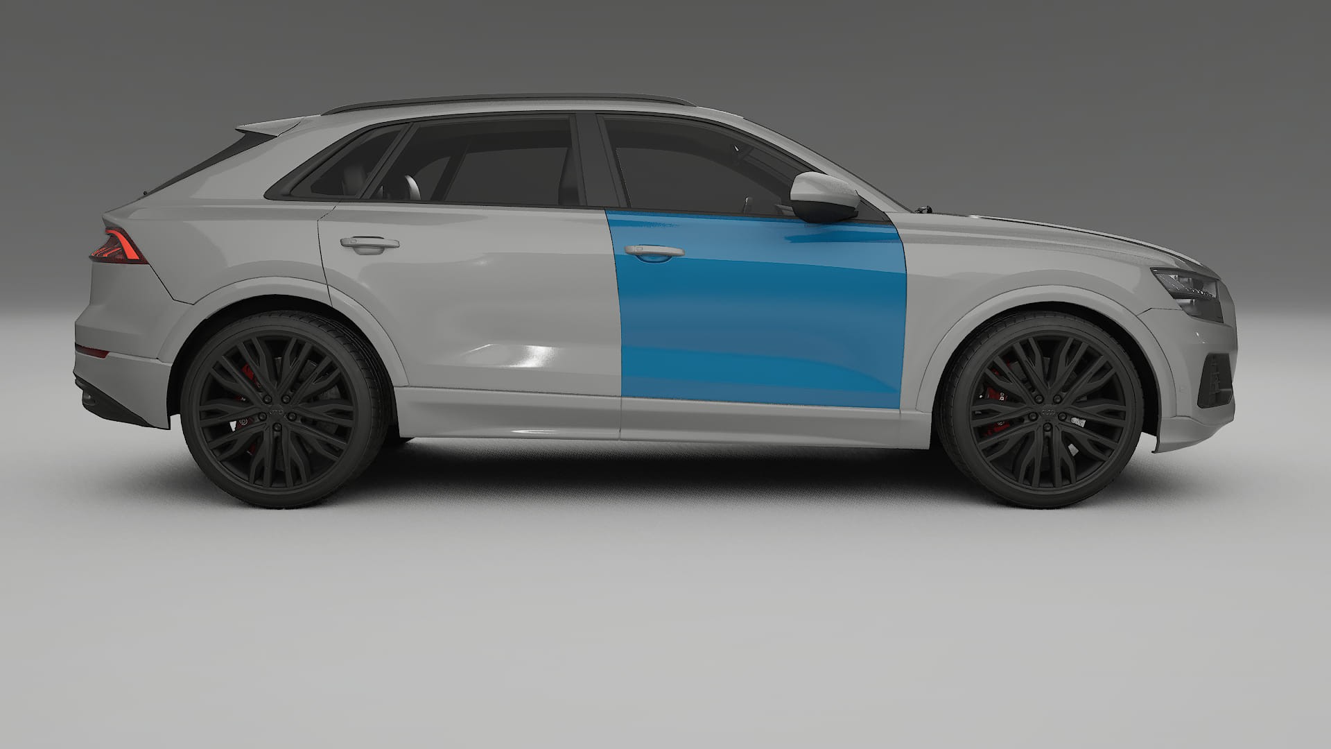 Audi Q8 F1 prefacelift PPF Fólie | CrystalGuard Transparentní TPU PPF Kompletní Pre-cut Kit