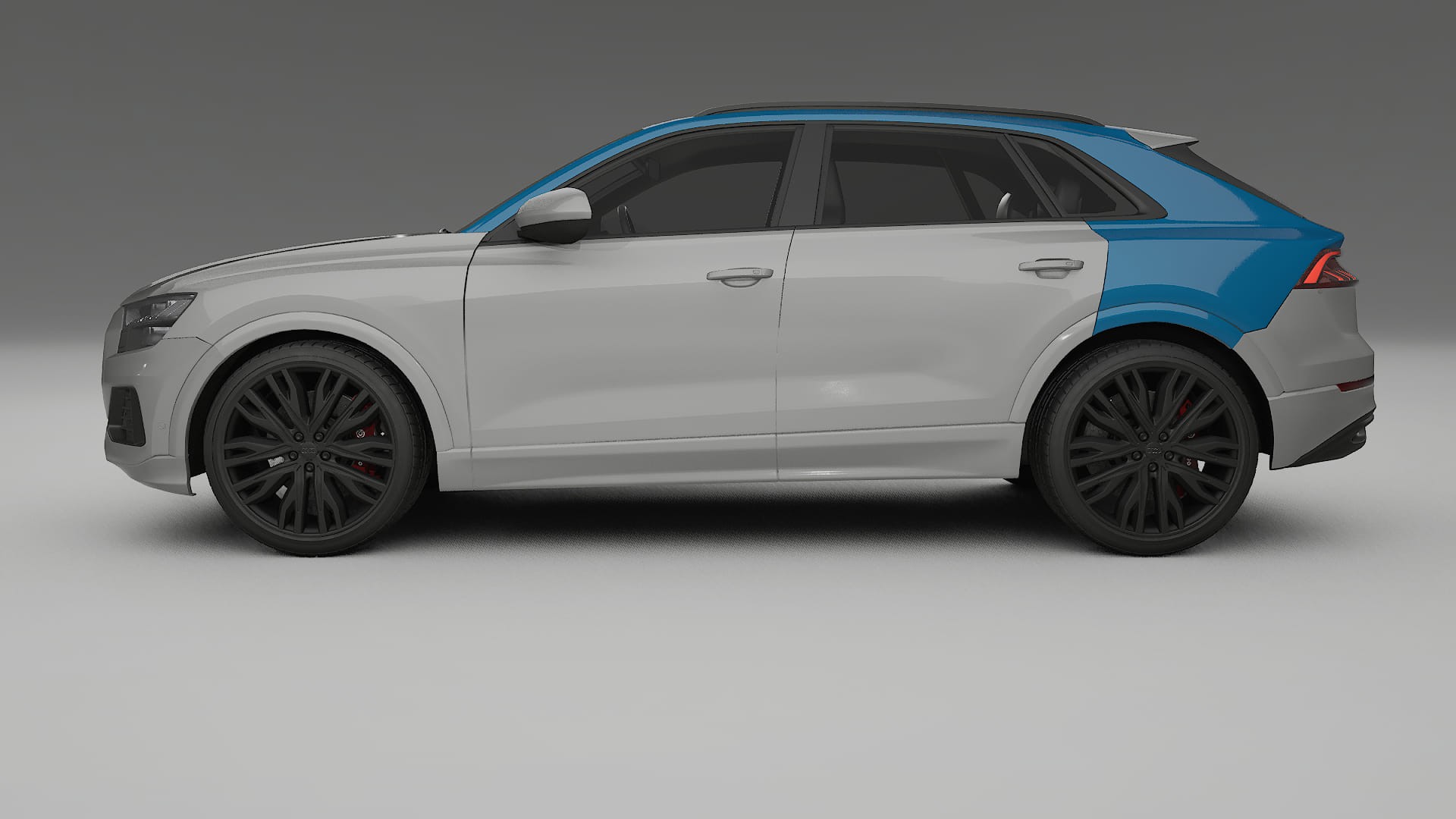 Audi Q8 F1 prefacelift PPF Fólie | CrystalGuard Transparentní TPU PPF Kompletní Pre-cut Kit
