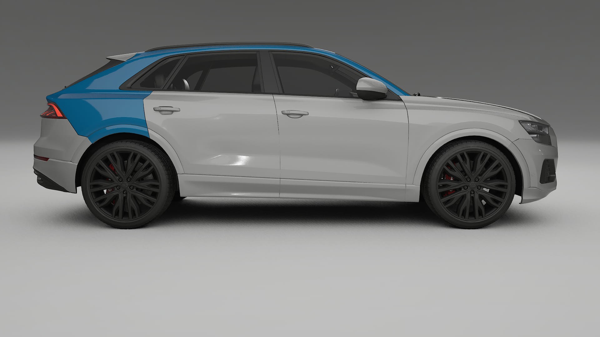 Audi Q8 F1 prefacelift PPF Fólie | CrystalGuard Transparentní TPU PPF Kompletní Pre-cut Kit