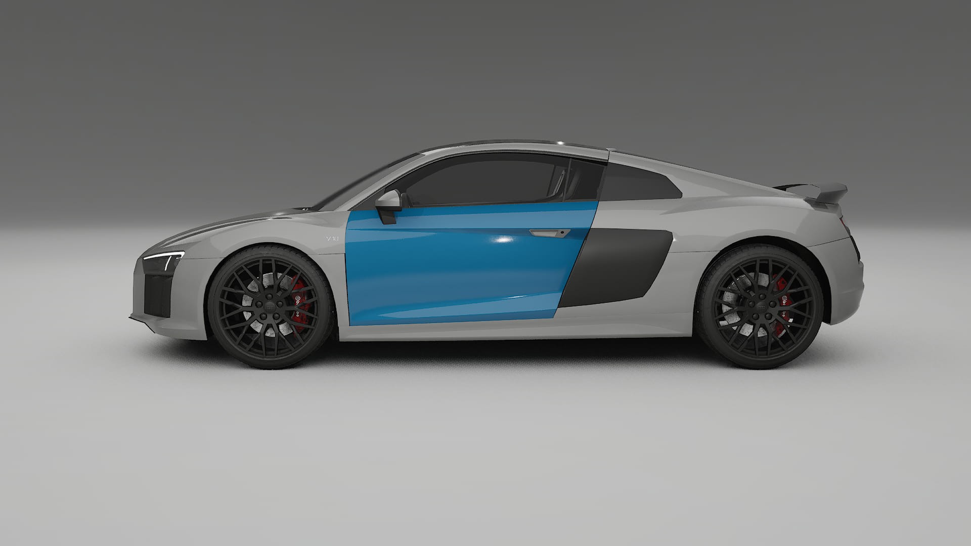 Audi R8 typ-4S prefacelift PPF Fólie | CrystalGuard Transparentní TPU PPF Kompletní Pre-cut Kit