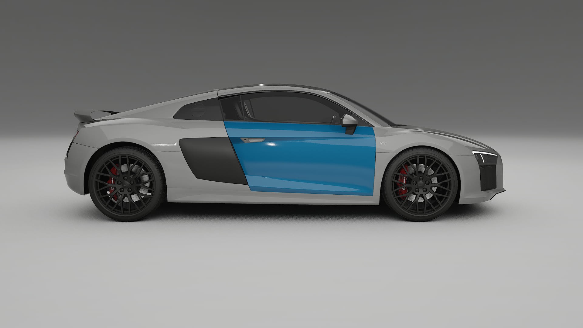 Audi R8 typ-4S prefacelift PPF Fólie | CrystalGuard Transparentní TPU PPF Kompletní Pre-cut Kit