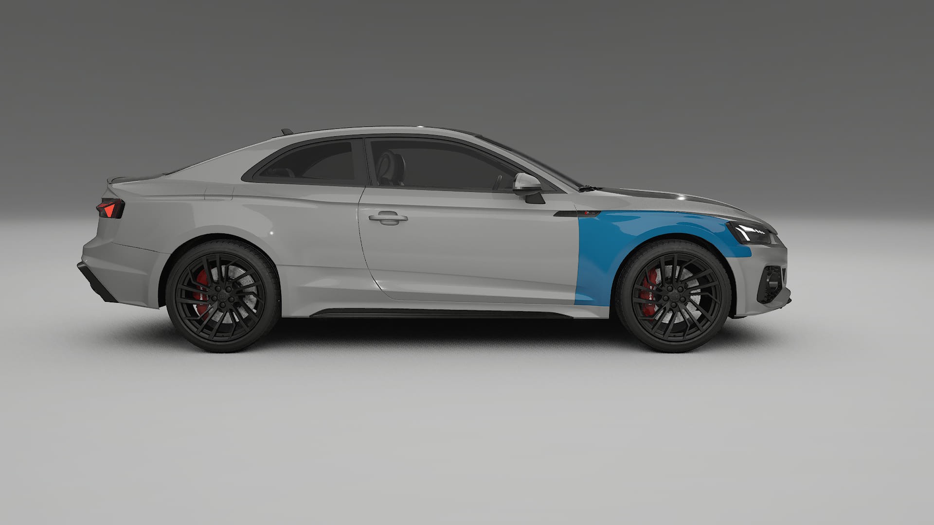 Audi RS5 coupe B9 facelift PPF Fólie | CrystalGuard Transparentní TPU PPF Kompletní Pre-cut Kit