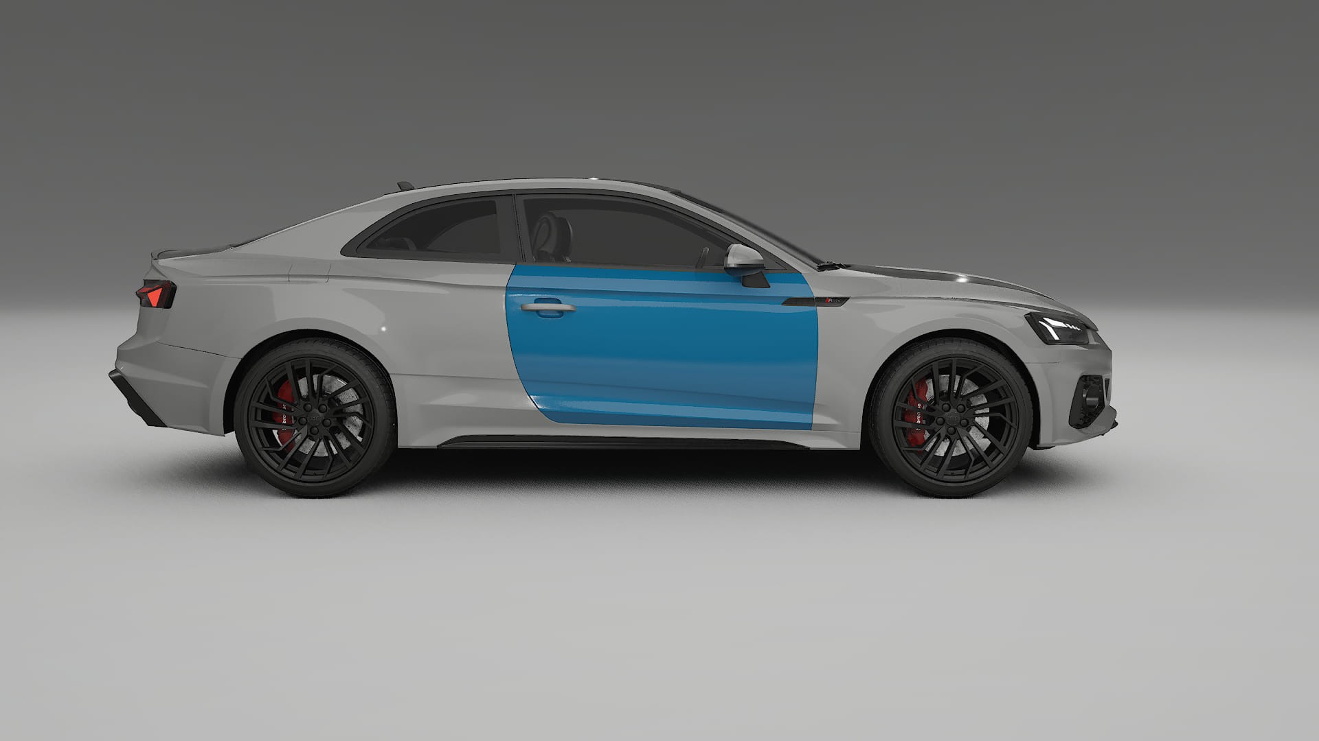 Audi RS5 coupe B9 facelift PPF Fólie | CrystalGuard Transparentní TPU PPF Kompletní Pre-cut Kit