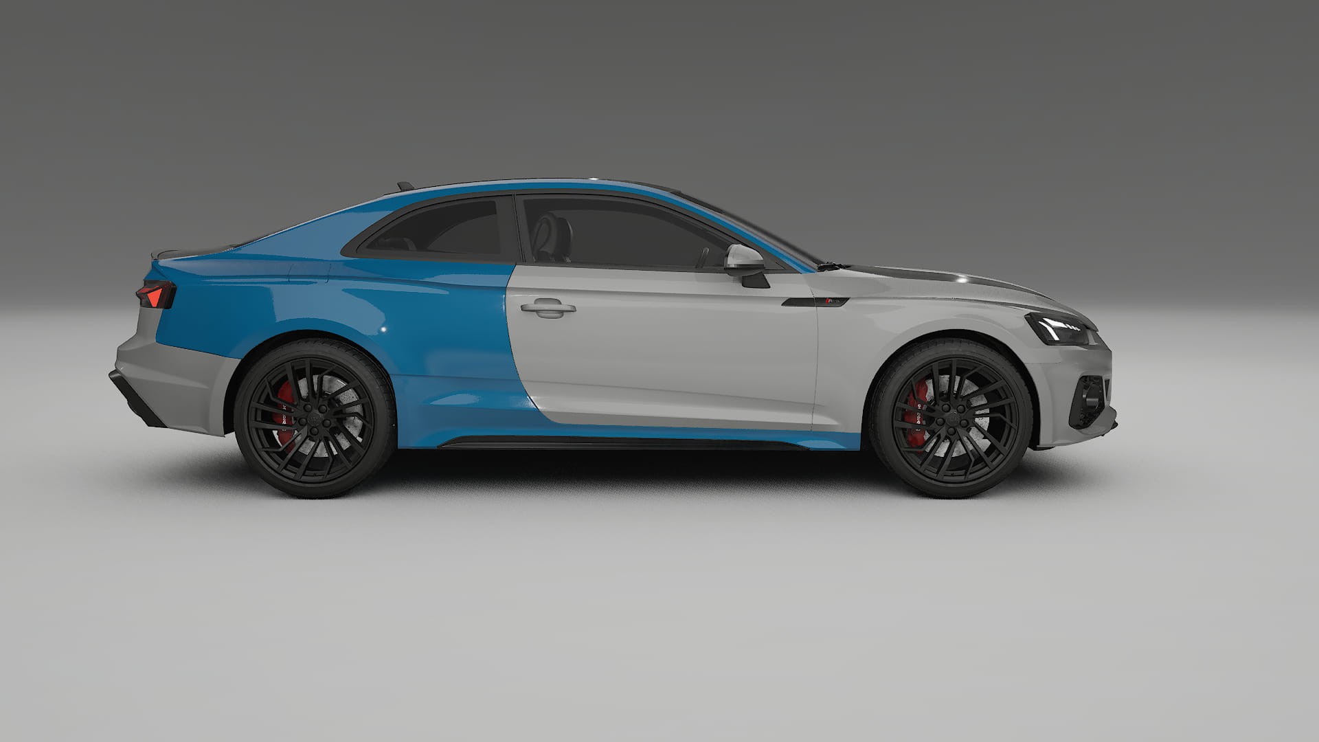 Audi RS5 coupe B9 facelift PPF Fólie | CrystalGuard Transparentní TPU PPF Kompletní Pre-cut Kit