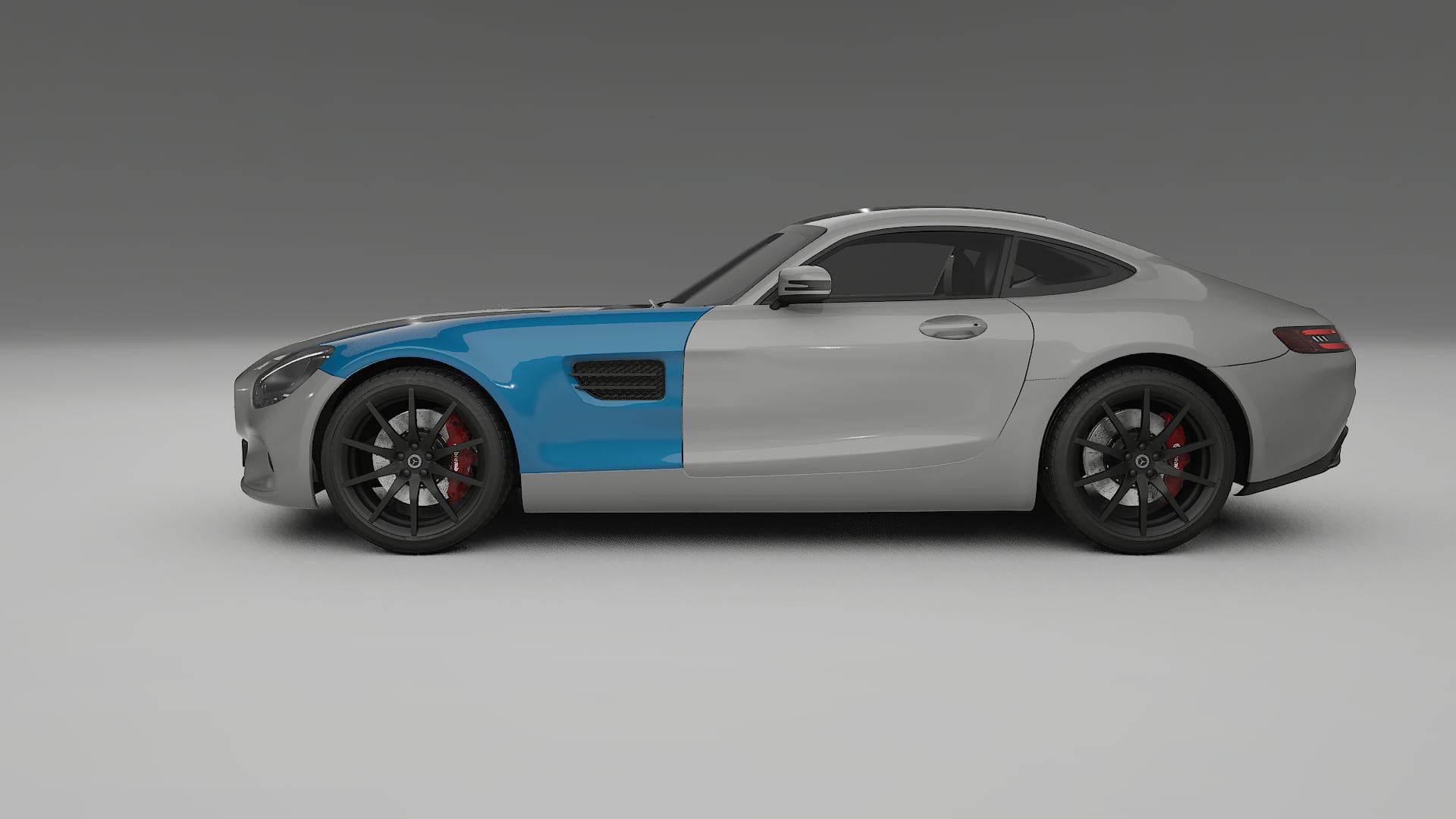 Mercedes AMG GT C190 coupe PPF Fólie | CrystalGuard Transparentní TPU PPF Kompletní Pre-cut Kit