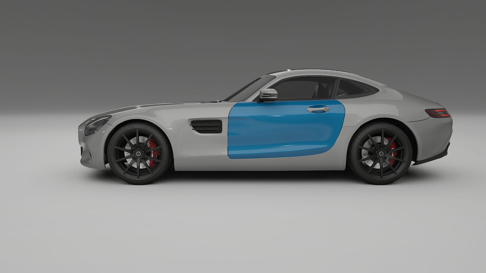 Mercedes AMG GT C190 coupe PPF Fólie | CrystalGuard Transparentní TPU PPF Kompletní Pre-cut Kit
