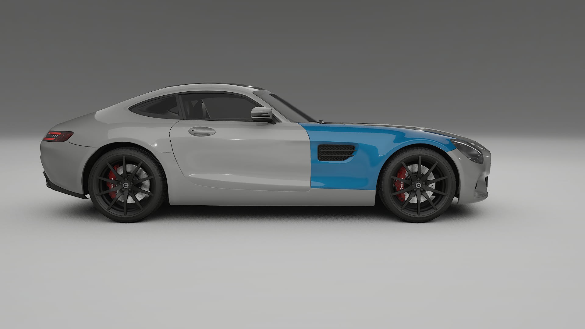 Mercedes AMG GT C190 coupe PPF Fólie | CrystalGuard Transparentní TPU PPF Kompletní Pre-cut Kit
