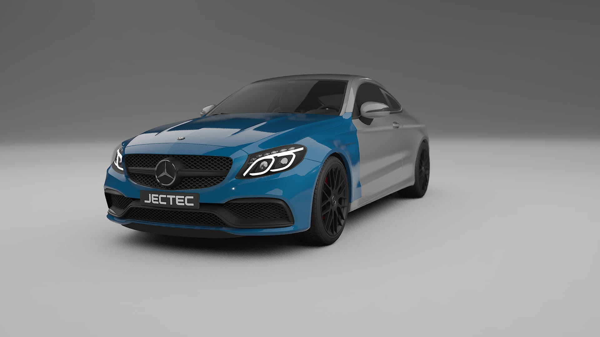 Mercedes C63 AMG W205 coupe PPF Fólie | CrystalGuard Transparentní TPU PPF Kompletní Pre-cut Kit
