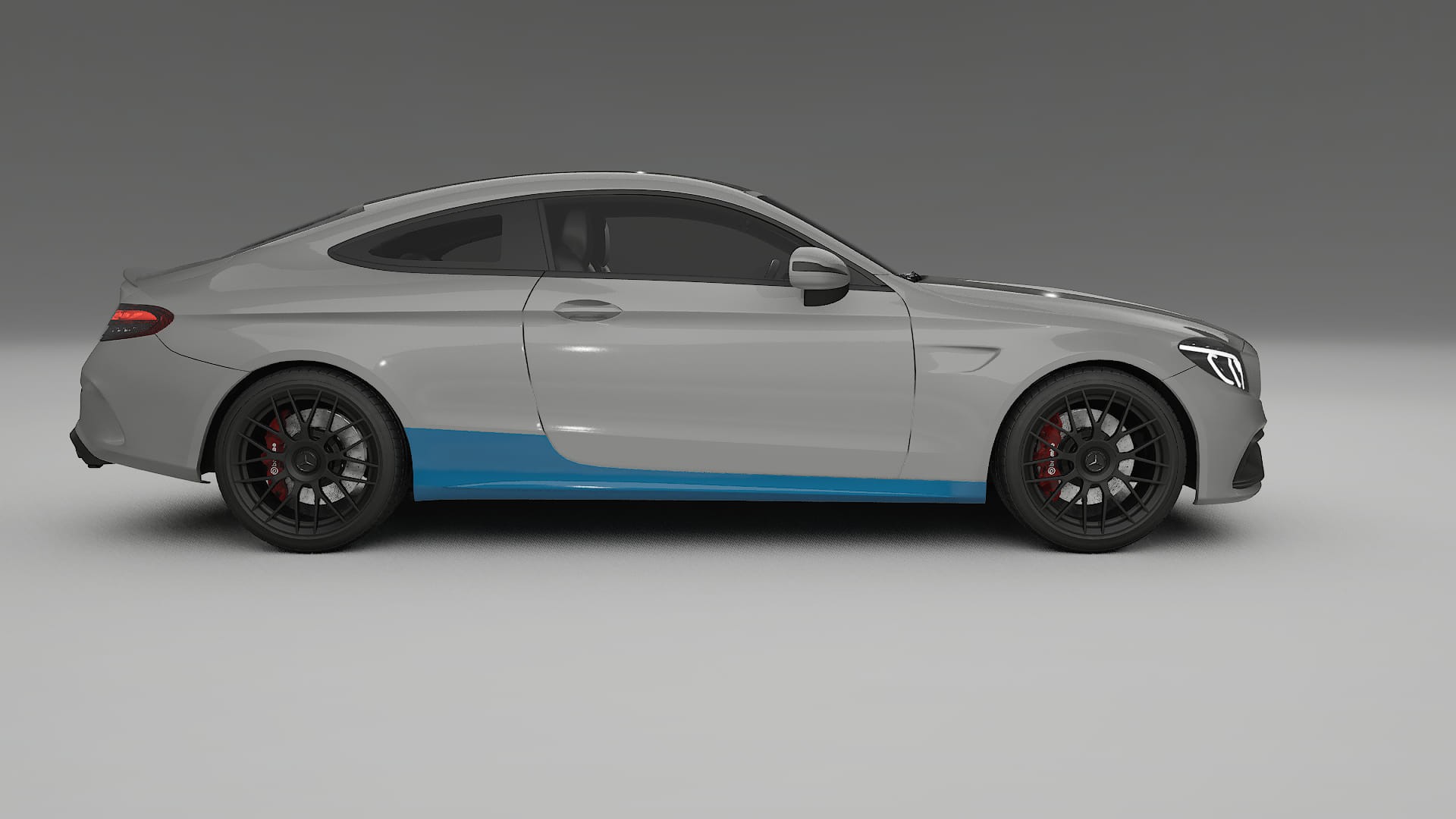 Mercedes C63 AMG W205 coupe PPF Fólie | CrystalGuard Transparentní TPU PPF Kompletní Pre-cut Kit