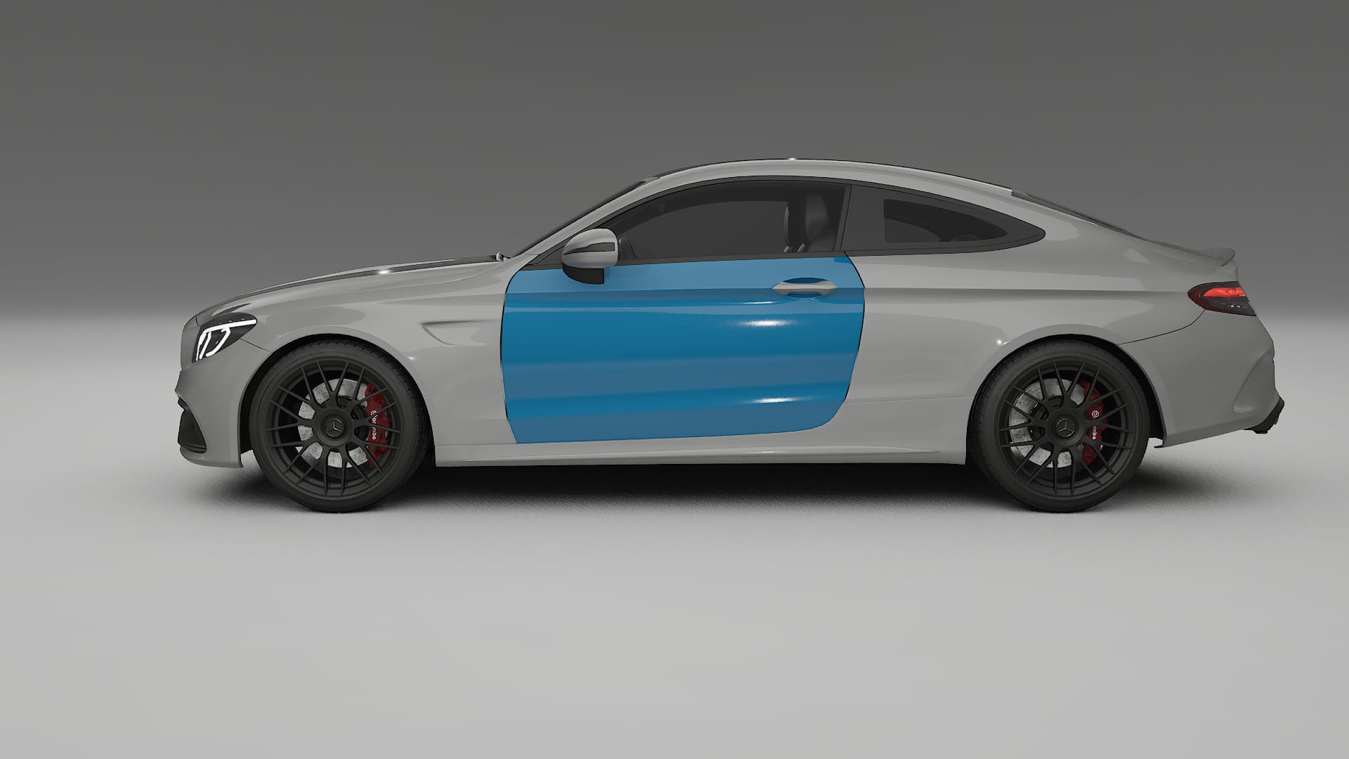 Mercedes C63 AMG W205 coupe PPF Fólie | CrystalGuard Transparentní TPU PPF Kompletní Pre-cut Kit