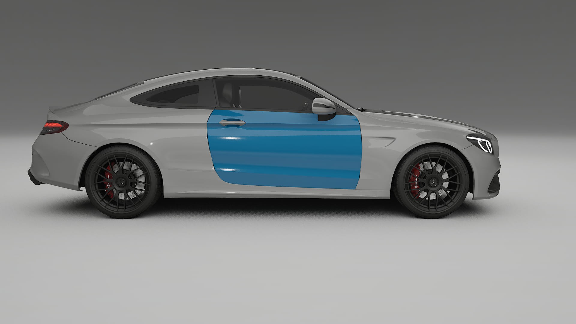 Mercedes C63 AMG W205 coupe PPF Fólie | CrystalGuard Transparentní TPU PPF Kompletní Pre-cut Kit
