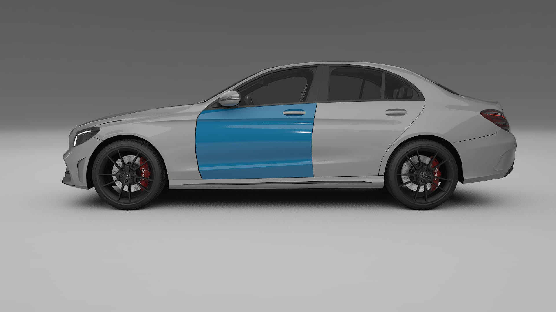 Mercedes C-class W205 AMG sedan PPF Fólie | CrystalGuard Transparentní TPU PPF Kompletní Pre-cut Kit