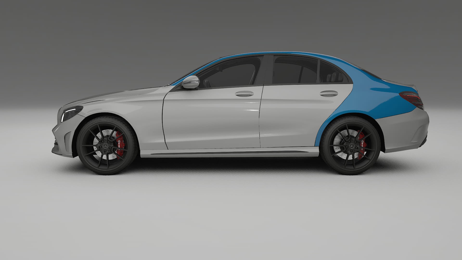Mercedes C-class W205 AMG sedan PPF Fólie | CrystalGuard Transparentní TPU PPF Kompletní Pre-cut Kit