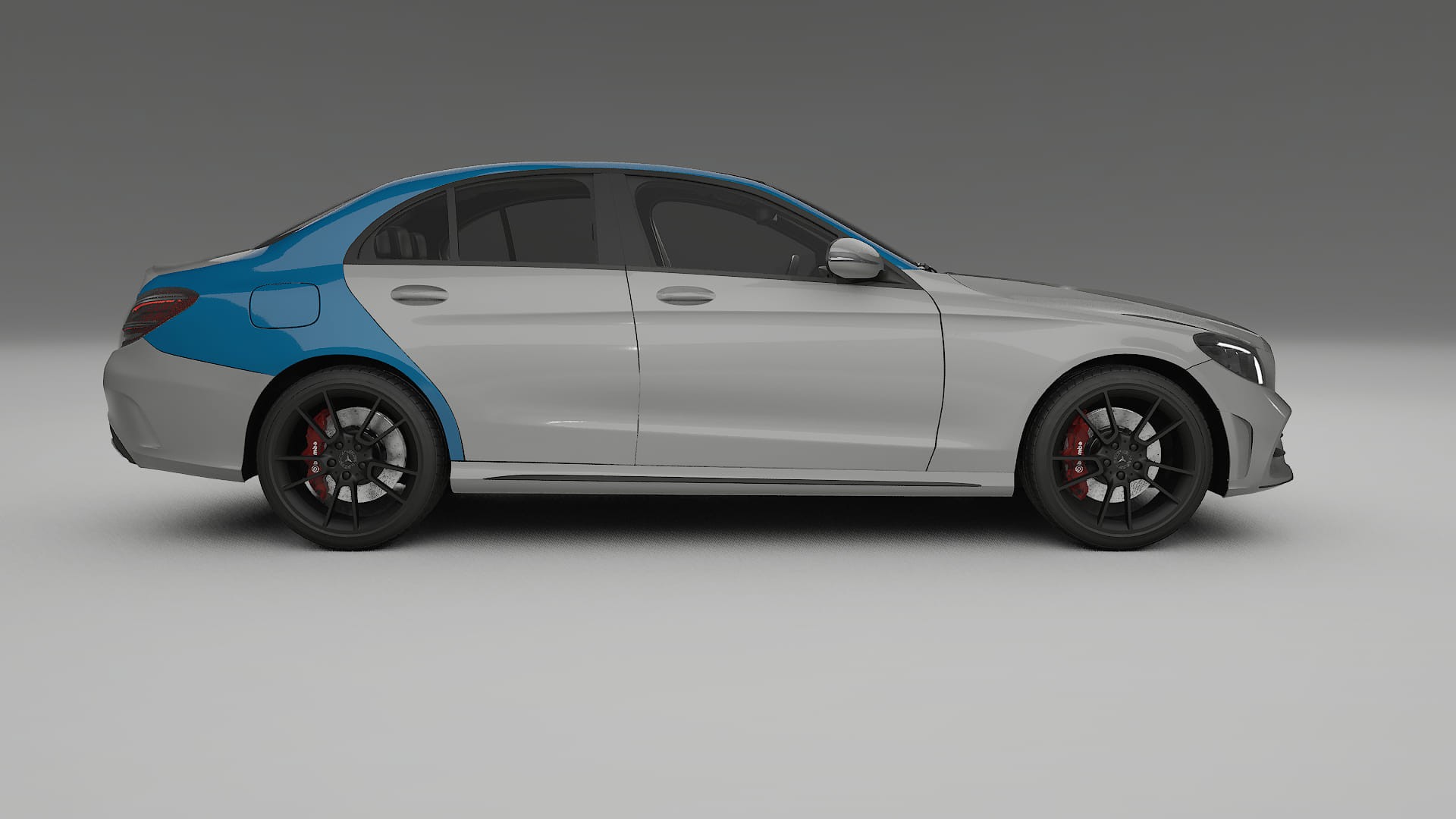 Mercedes C-class W205 AMG sedan PPF Fólie | CrystalGuard Transparentní TPU PPF Kompletní Pre-cut Kit
