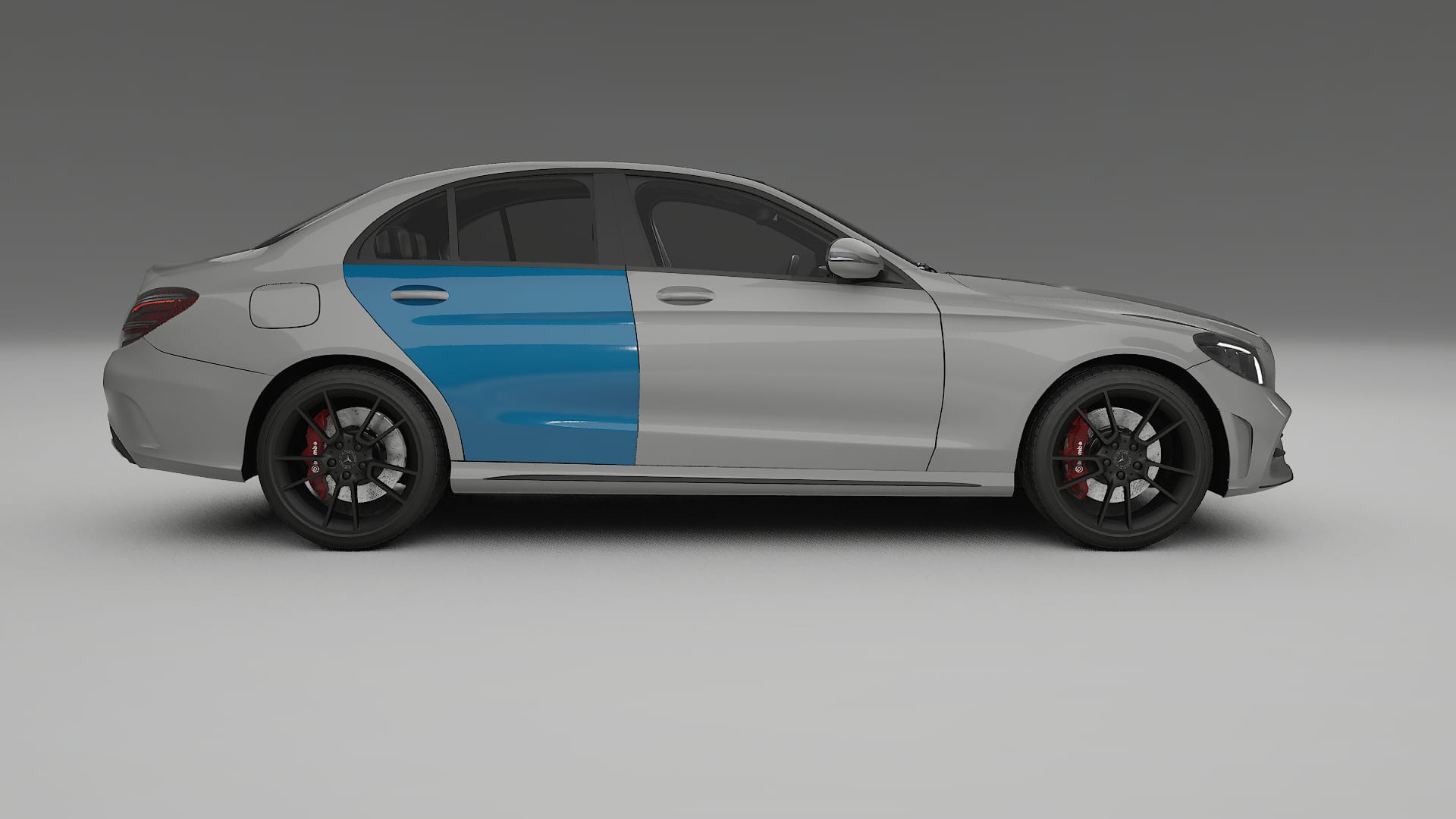 Mercedes C-class W205 AMG sedan PPF Fólie | CrystalGuard Transparentní TPU PPF Kompletní Pre-cut Kit