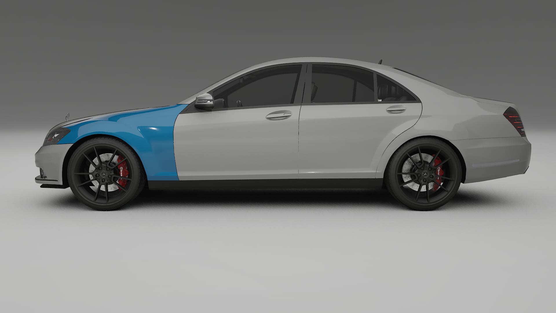 Mercedes S-class W221 facelift PPF Fólie | CrystalGuard Transparentní TPU PPF Kompletní Pre-cut Kit