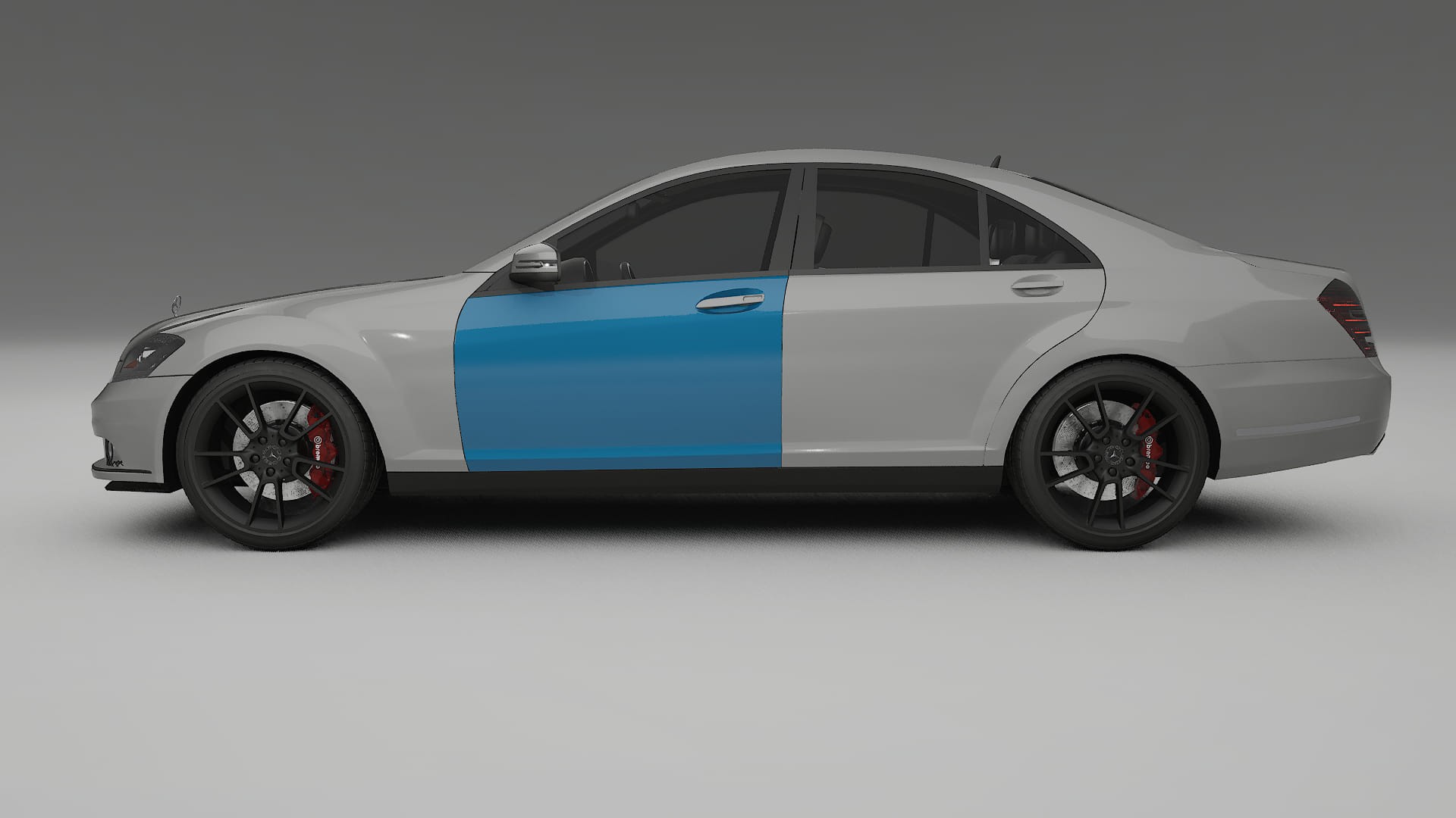 Mercedes S-class W221 facelift PPF Fólie | CrystalGuard Transparentní TPU PPF Kompletní Pre-cut Kit