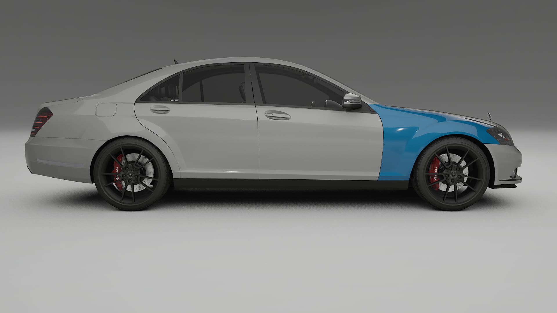Mercedes S-class W221 facelift PPF Fólie | CrystalGuard Transparentní TPU PPF Kompletní Pre-cut Kit