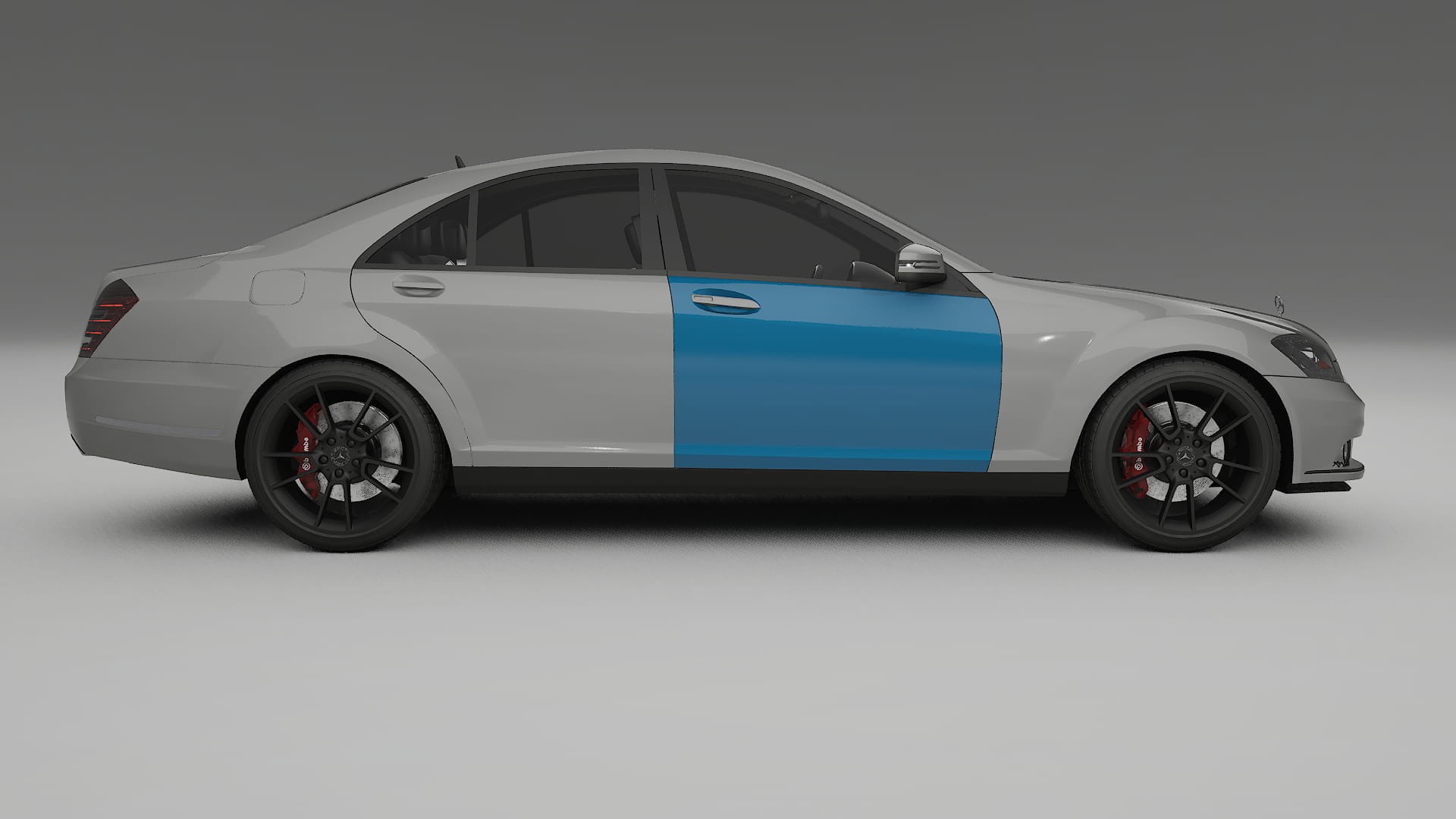 Mercedes S-class W221 facelift PPF Fólie | CrystalGuard Transparentní TPU PPF Kompletní Pre-cut Kit