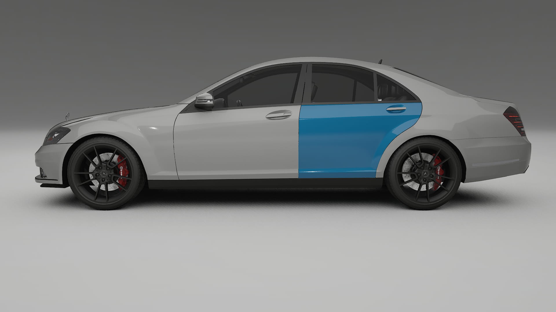 Mercedes S-class W221 facelift PPF Fólie | CrystalGuard Transparentní TPU PPF Kompletní Pre-cut Kit