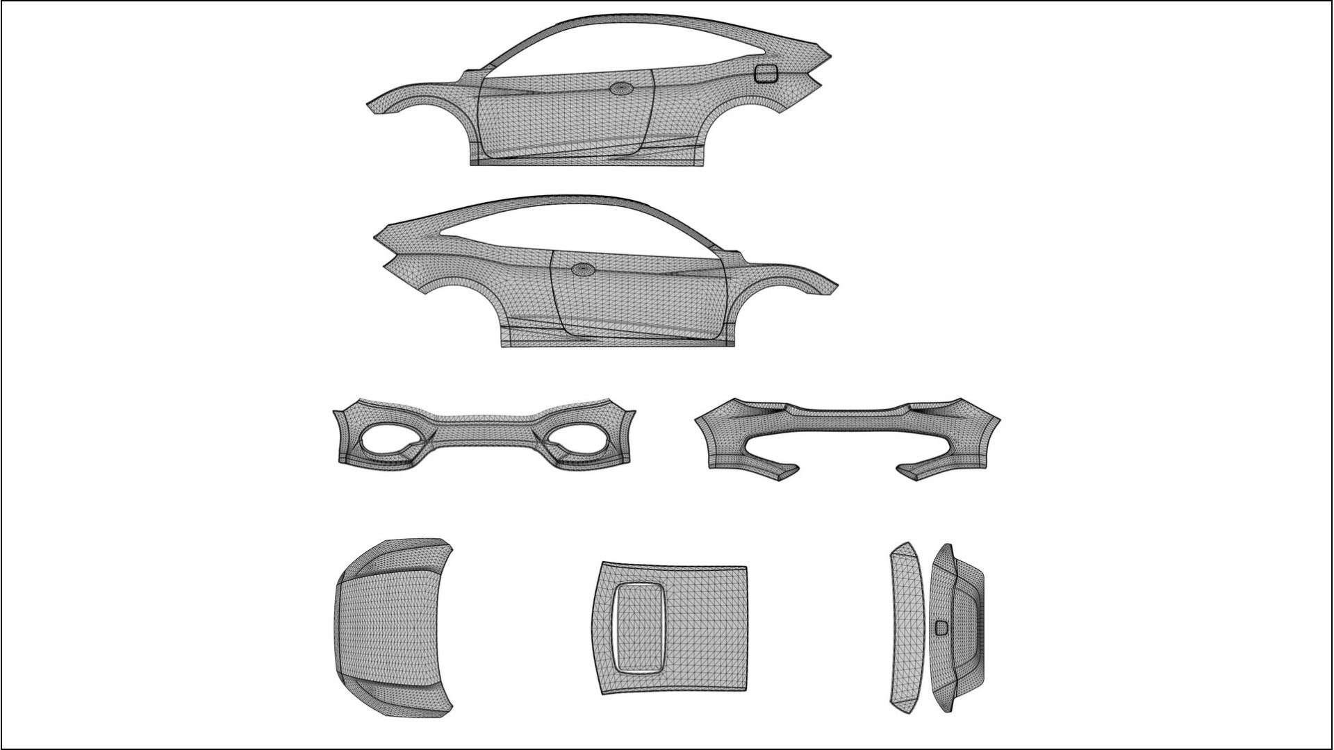 Honda Civic coupe prefacelift PPF Fólie | CrystalGuard Transparentní TPU PPF Kompletní Pre-cut Kit