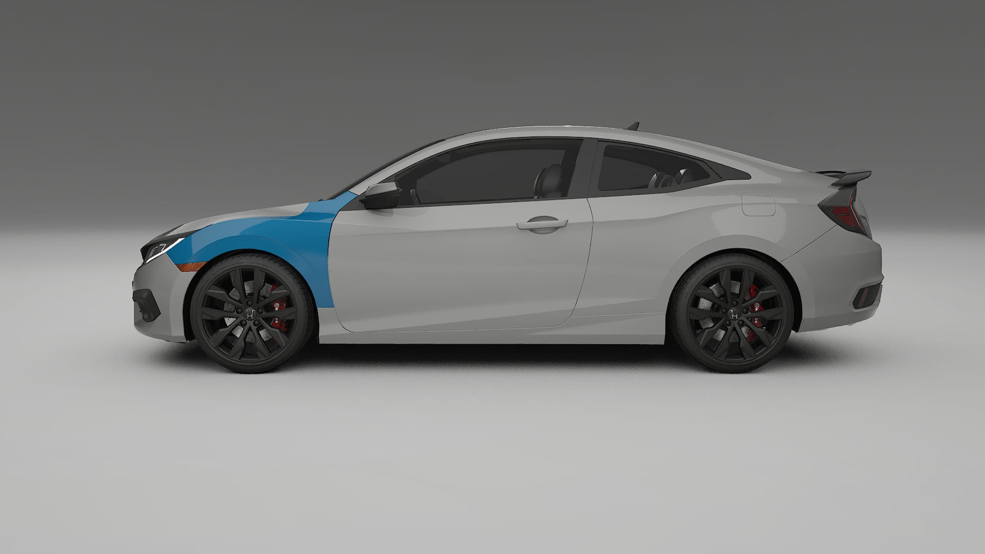 Honda Civic coupe prefacelift PPF Fólie | CrystalGuard Transparentní TPU PPF Kompletní Pre-cut Kit