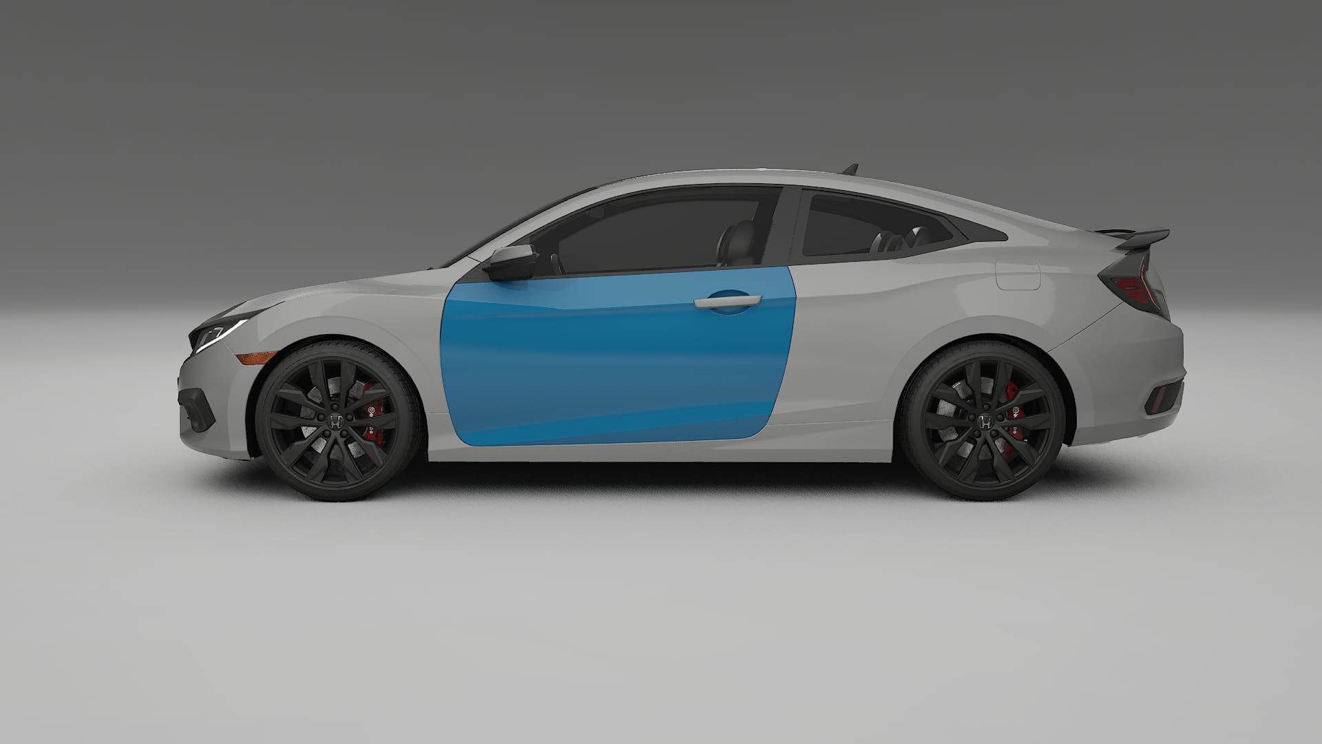 Honda Civic coupe prefacelift PPF Fólie | CrystalGuard Transparentní TPU PPF Kompletní Pre-cut Kit