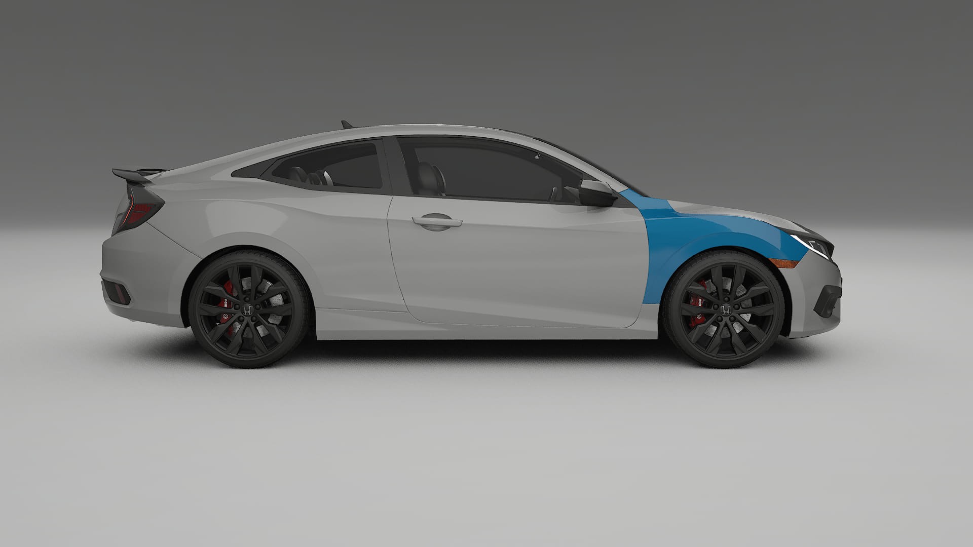 Honda Civic coupe prefacelift PPF Fólie | CrystalGuard Transparentní TPU PPF Kompletní Pre-cut Kit