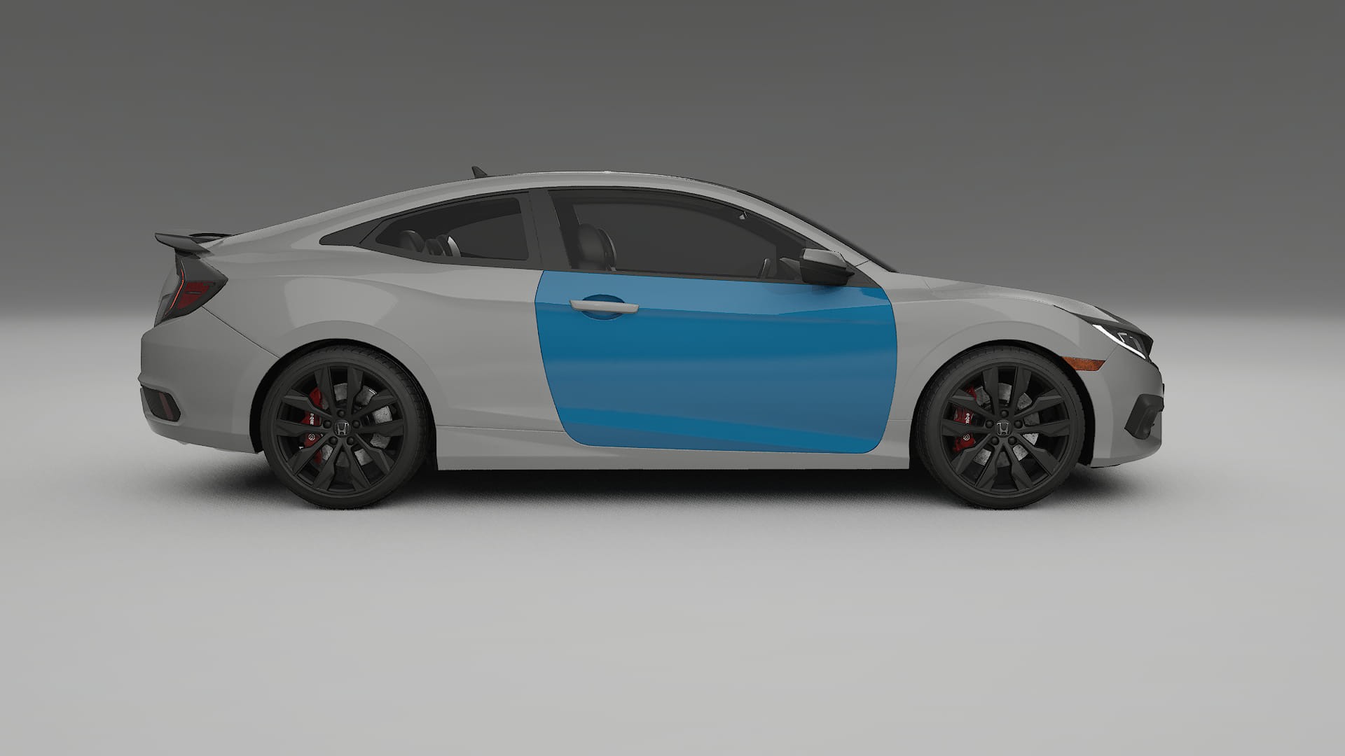 Honda Civic coupe prefacelift PPF Fólie | CrystalGuard Transparentní TPU PPF Kompletní Pre-cut Kit