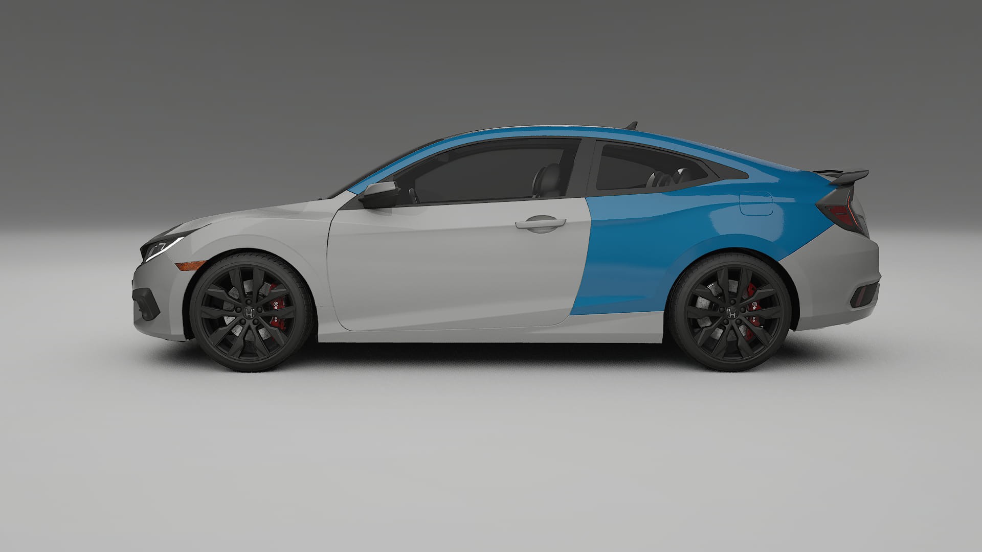 Honda Civic coupe prefacelift PPF Fólie | CrystalGuard Transparentní TPU PPF Kompletní Pre-cut Kit