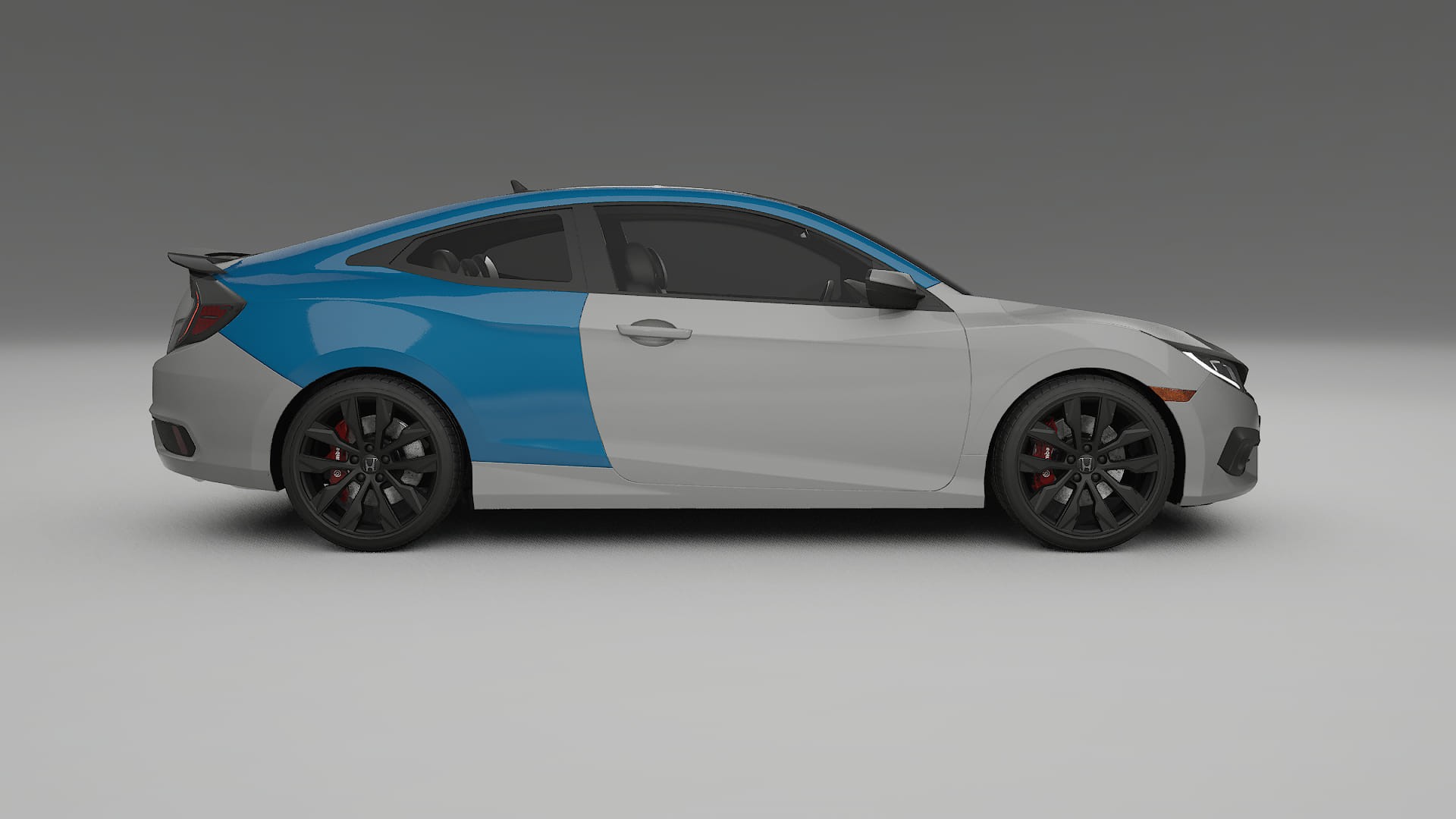 Honda Civic coupe prefacelift PPF Fólie | CrystalGuard Transparentní TPU PPF Kompletní Pre-cut Kit