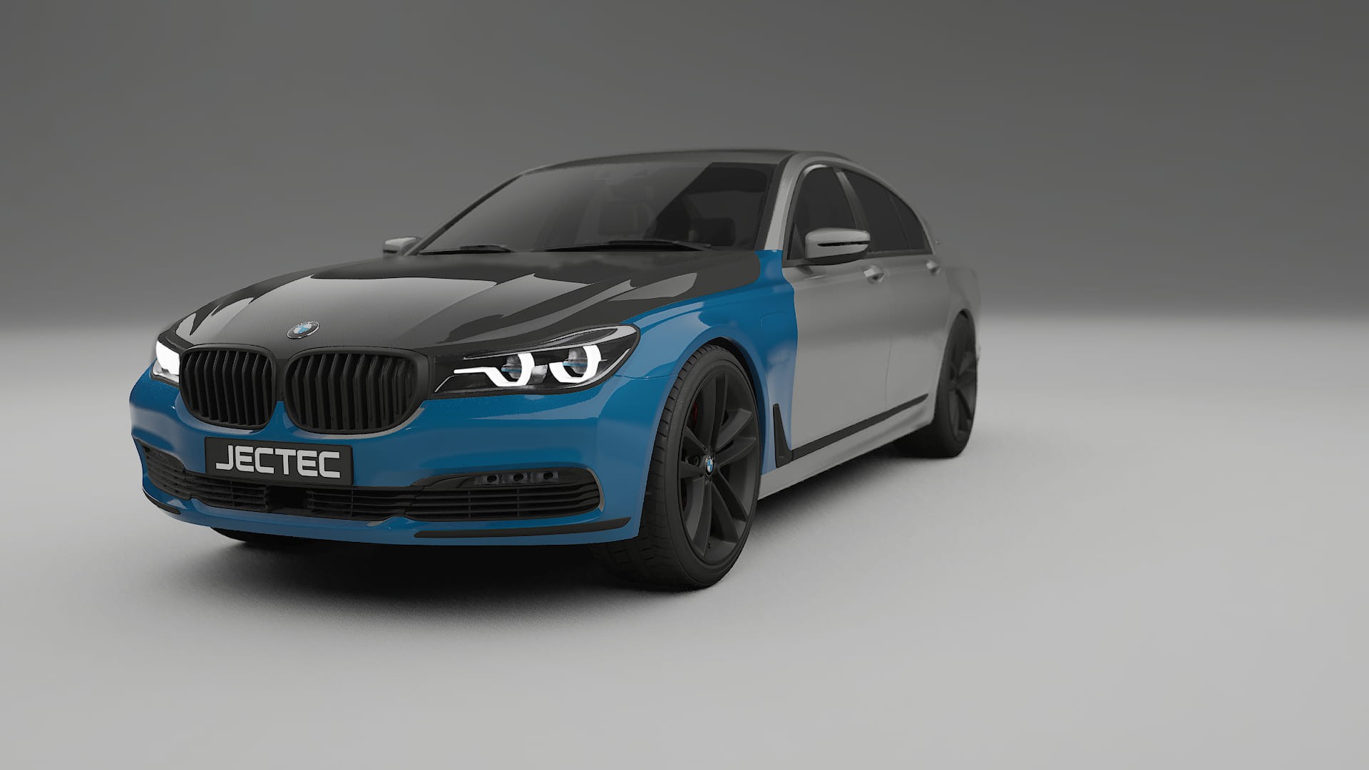 BMW 7 G11 G12 facelift PPF Fólie na auto | CrystalGuard Přední kit s karbonovou kapotou