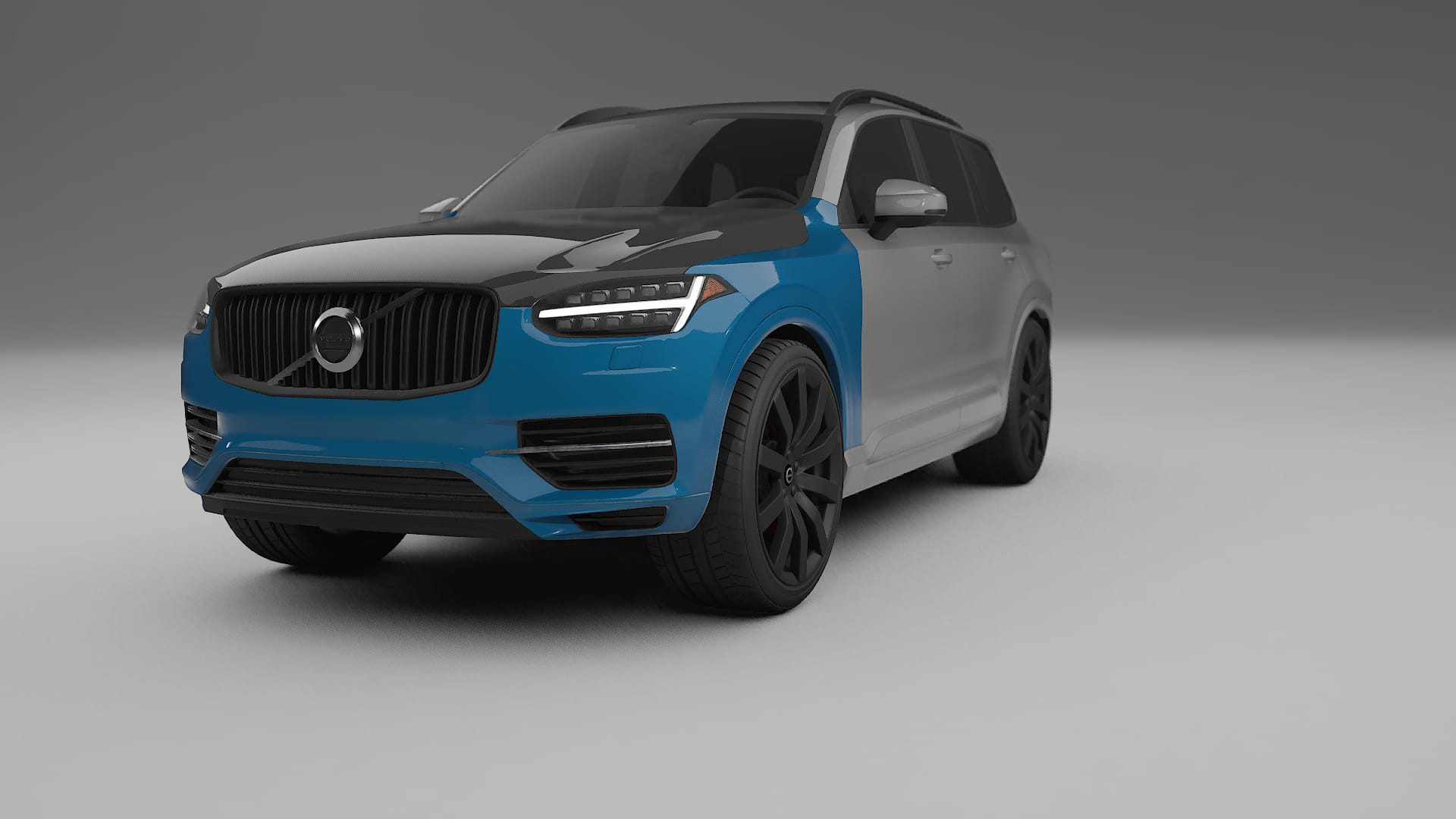 Volvo XC90 SPA PPF Fólie na auto | CrystalGuard Přední kit s karbonovou kapotou