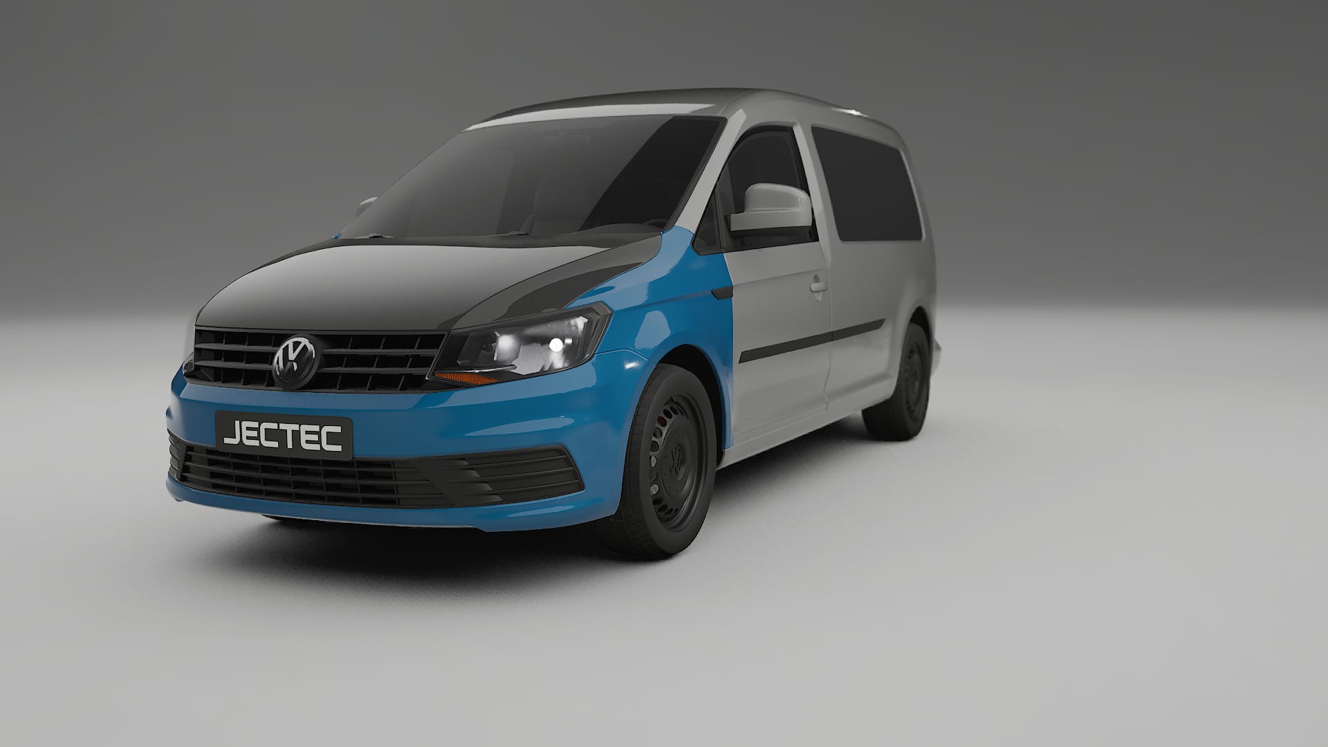 VW Caddy Maxi SB PPF Fólie na auto | CrystalGuard Přední kit s karbonovou kapotou