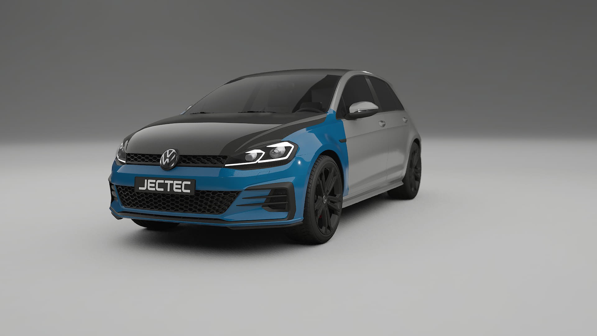 VW Golf Mk7 PPF Fólie na auto | CrystalGuard Přední kit s karbonovou kapotou