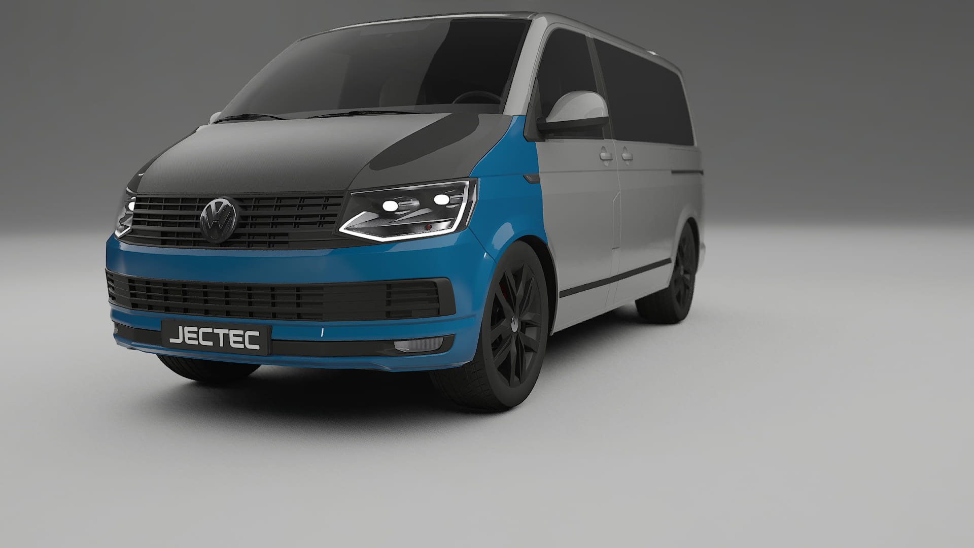 VW Transporter T6 Multivan PPF Fólie na auto | CrystalGuard Přední kit s karbonovou kapotou