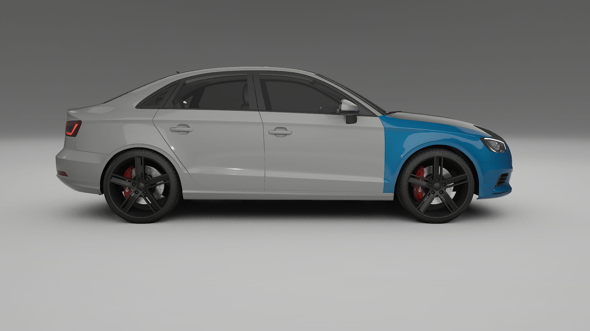 Audi A3 8V sedan prefacelift PPF Fólie na auto | CrystalGuard Přední kit s karbonovou kapotou 2