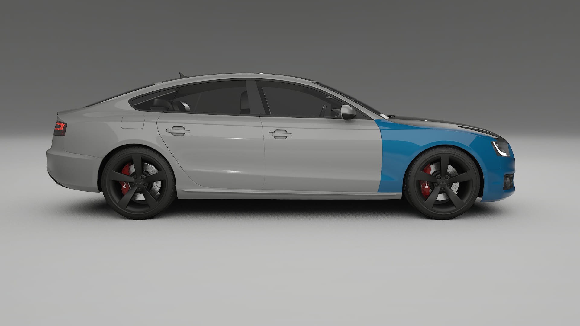 Audi A5 8T Sportback prefacelift PPF Fólie na auto | CrystalGuard Přední kit s karbonovou kapotou