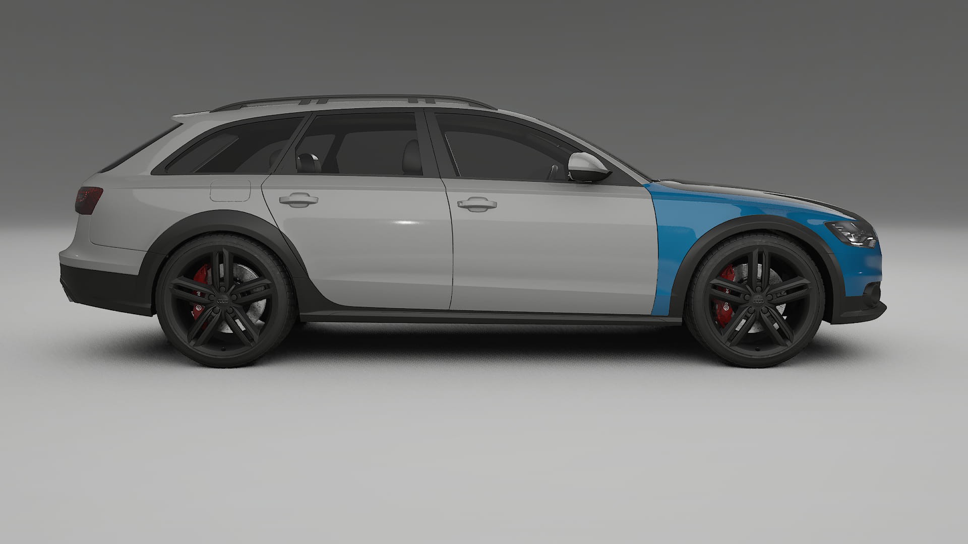 Audi A6 Allroad C7 prefacelift PPF Fólie na auto | CrystalGuard Přední kit s karbonovou kapotou